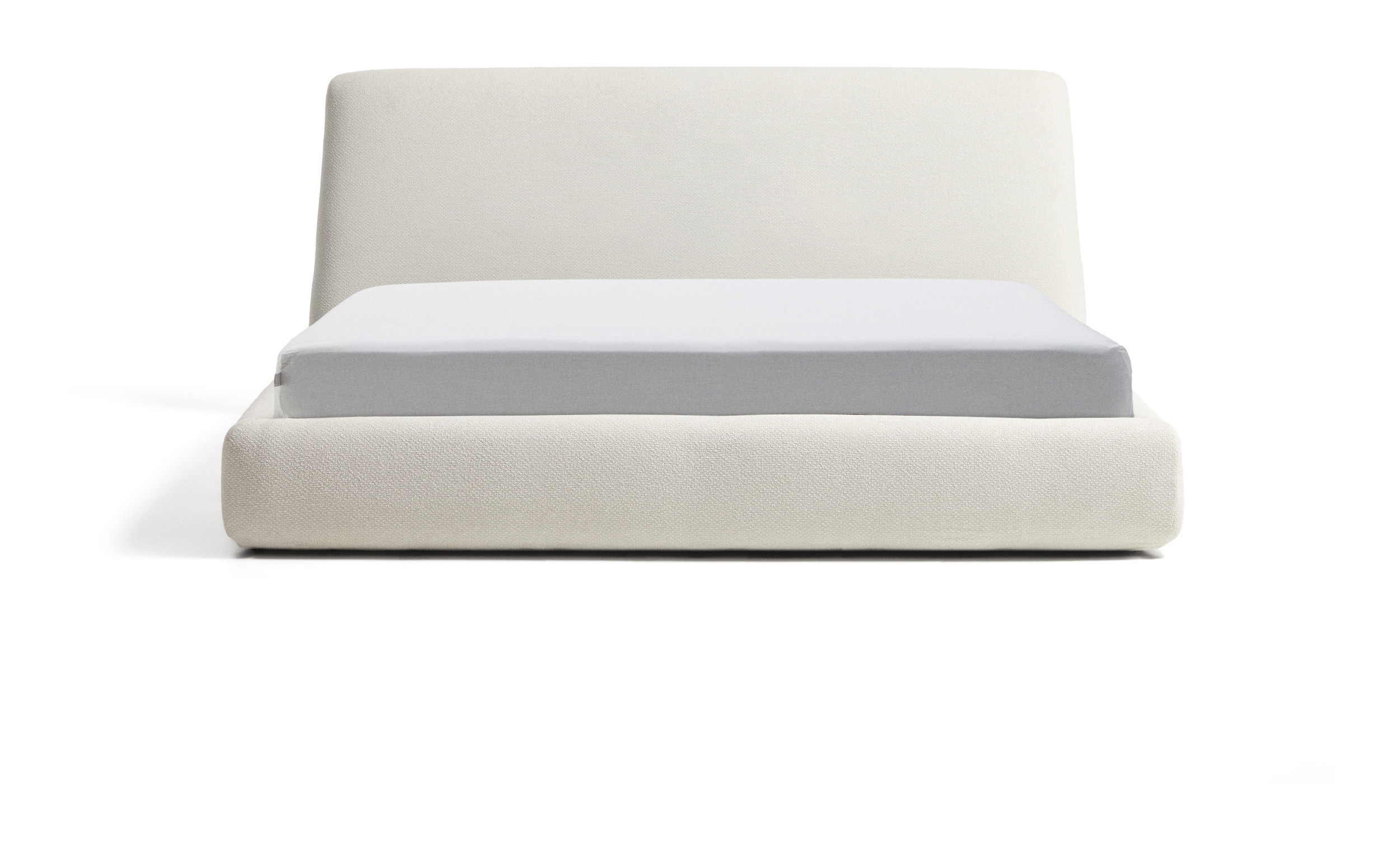 Kave Home Bed Martina Chenille, Met opbergruimte, 180 x 200cm - Ecru