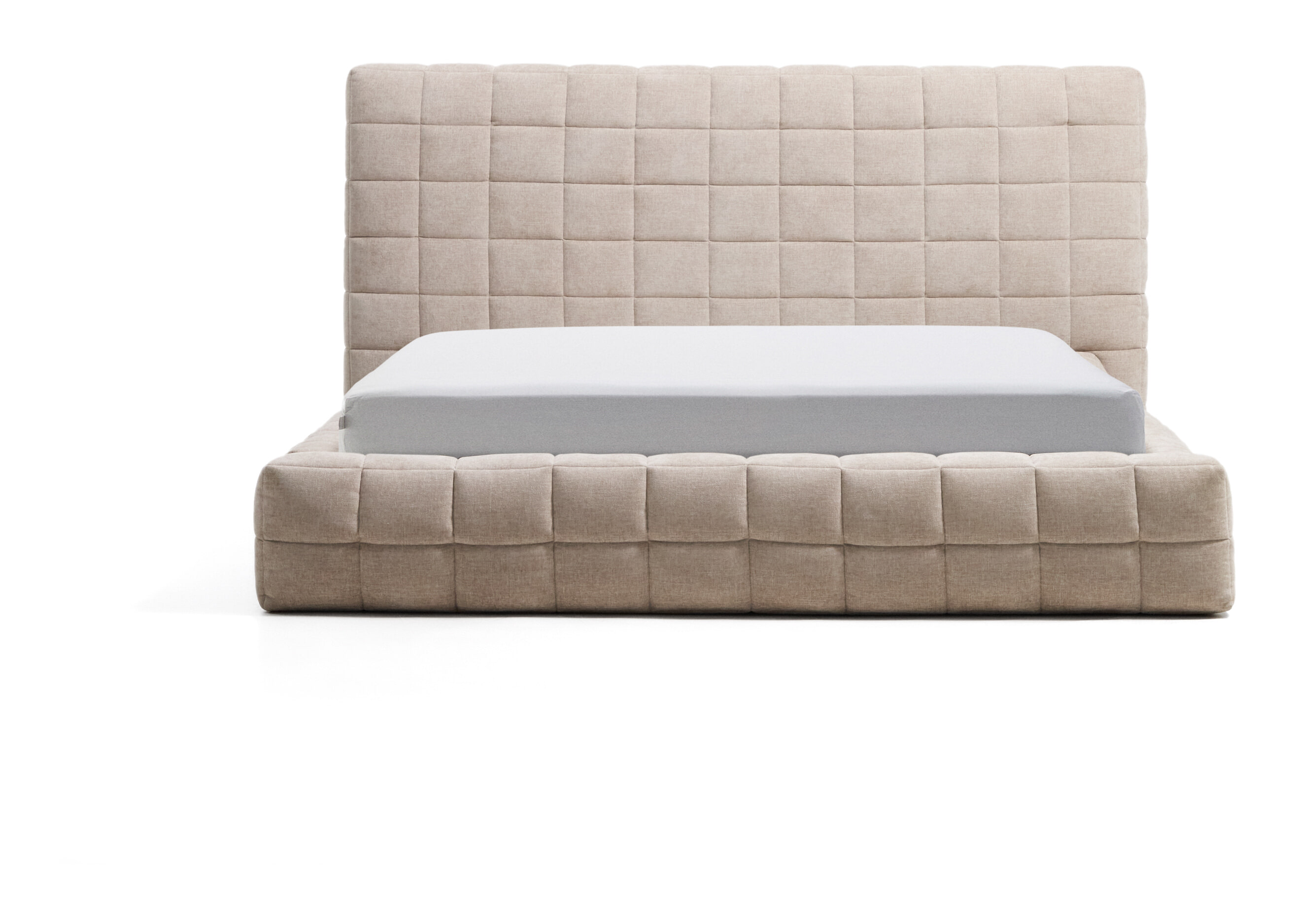 Kave Home Bed Luiana Chenille, 160 x 200cm - Beige
