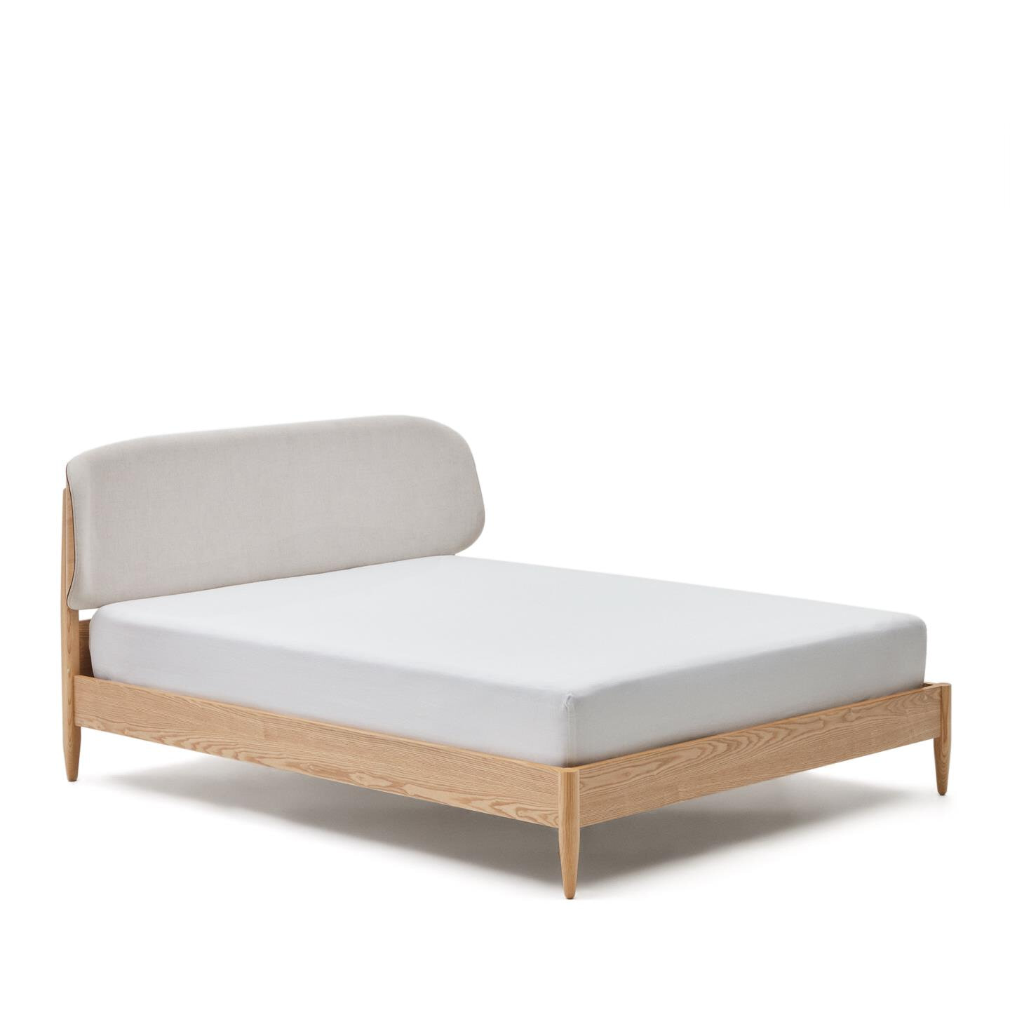 Kave Home Bed 'Octavia' Essenhout, 180 x 200cm
