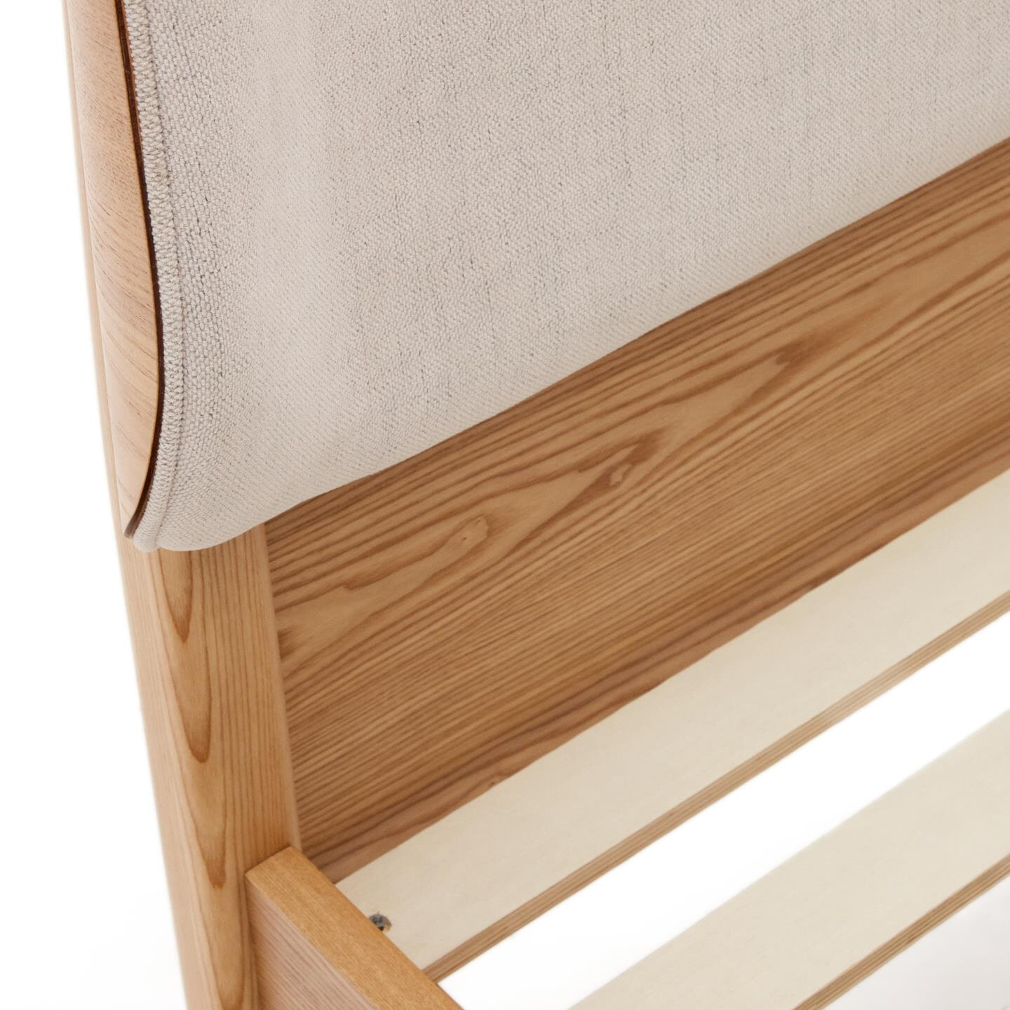 Kave Home Bed 'Octavia' Essenhout, 180 x 200cm