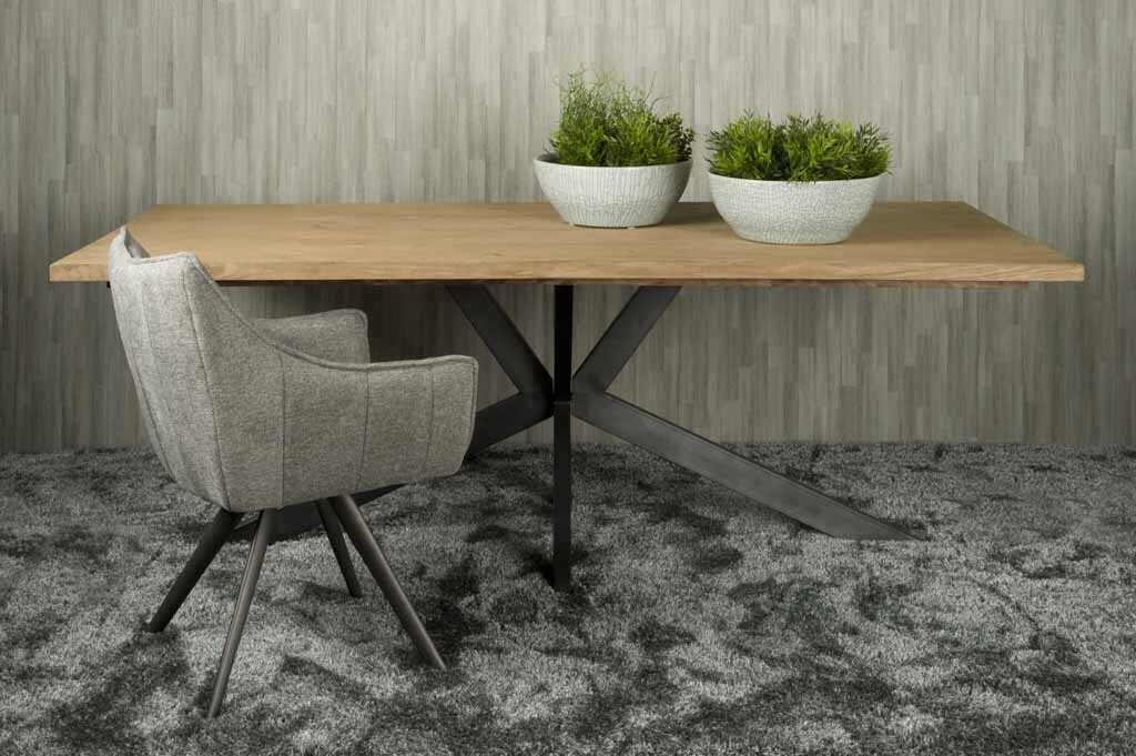 Tower Living Eettafel 'Luna' Eiken, 240 x 100cm