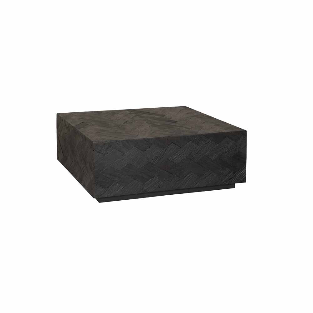 Tower Living Salontafel 'Ziano' Visgraat, 100 x 100cm, kleur zwart