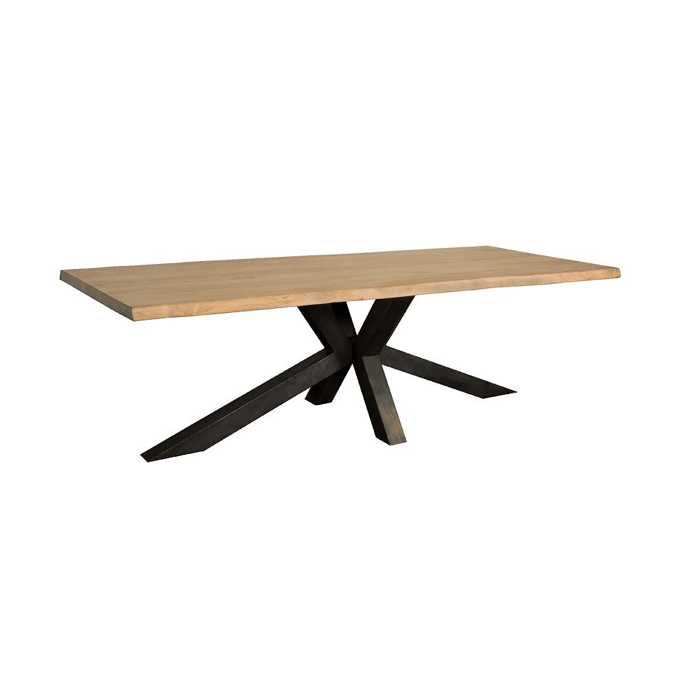 Tower Living Eettafel 'Sovana' kleur Acacia Boomstam Naturel, 200 x 100cm