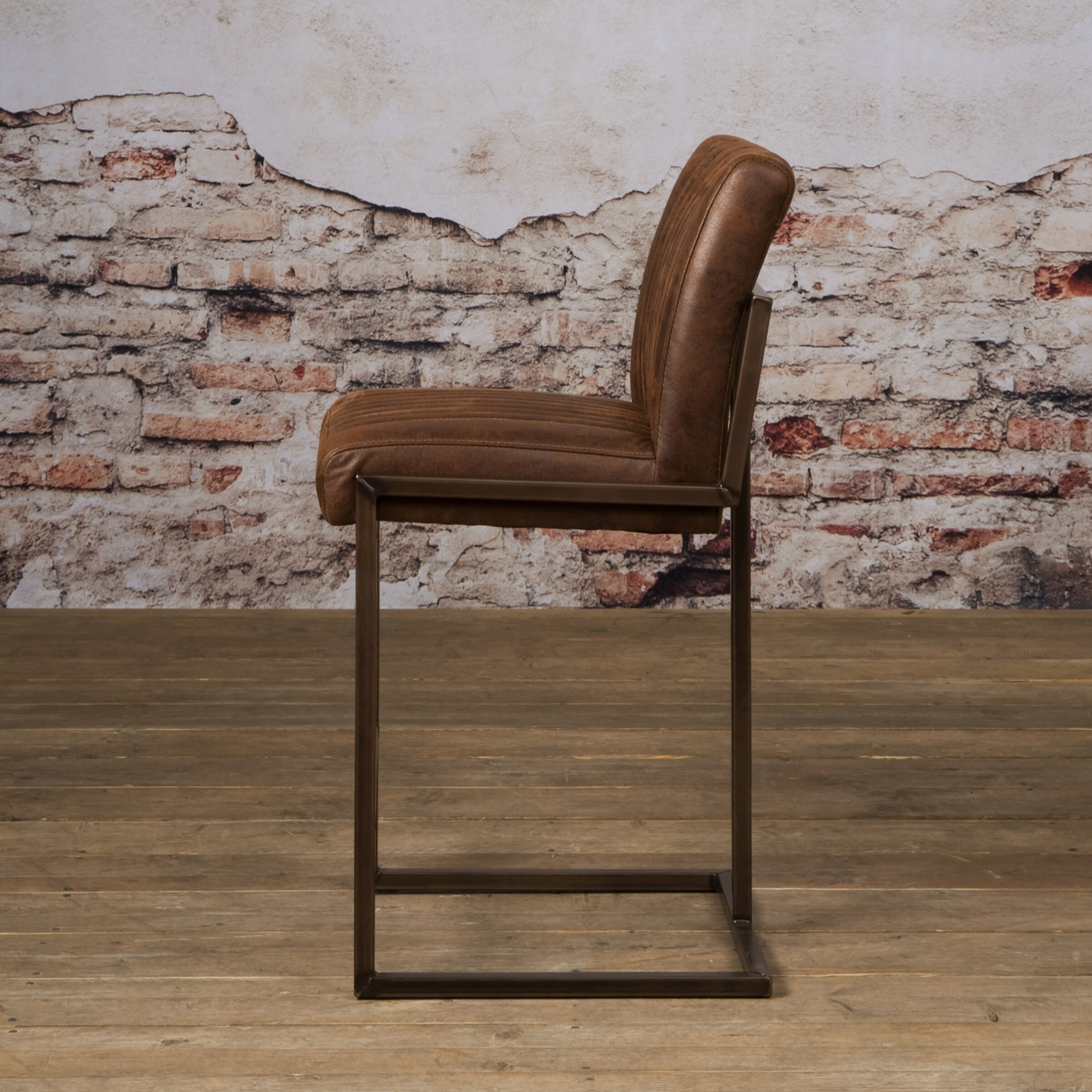 Tower Living Barkruk 'Ferro' (zithoogte 67cm), kleur Donkerbruin