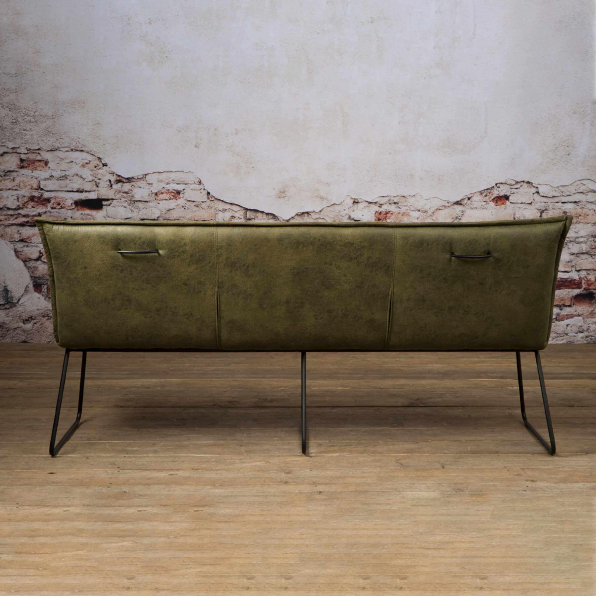 Tower Living Eetkamerbank 'Seda' 155cm, kleur Groen