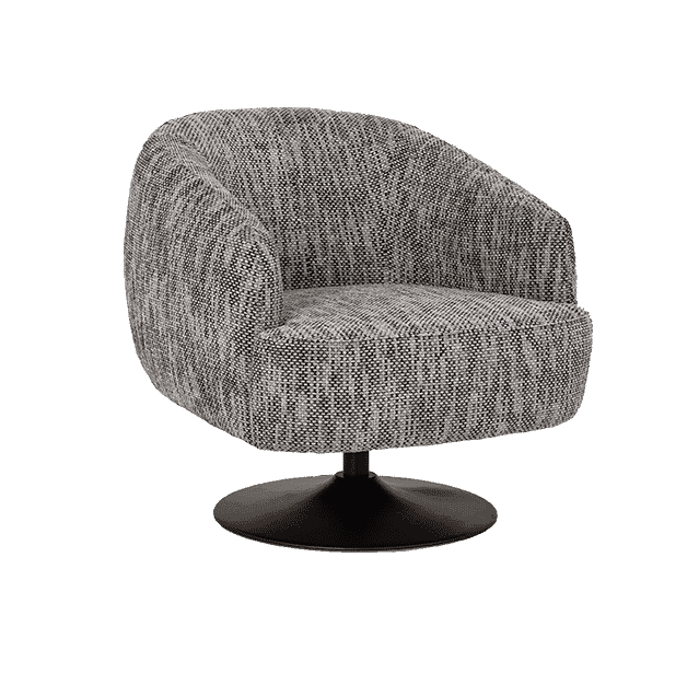 Tower Living Draaifauteuil 'Barga' kleur Wit/Grijs