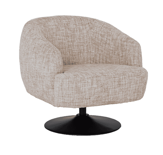 Tower Living Draaifauteuil 'Barga' kleur Off White