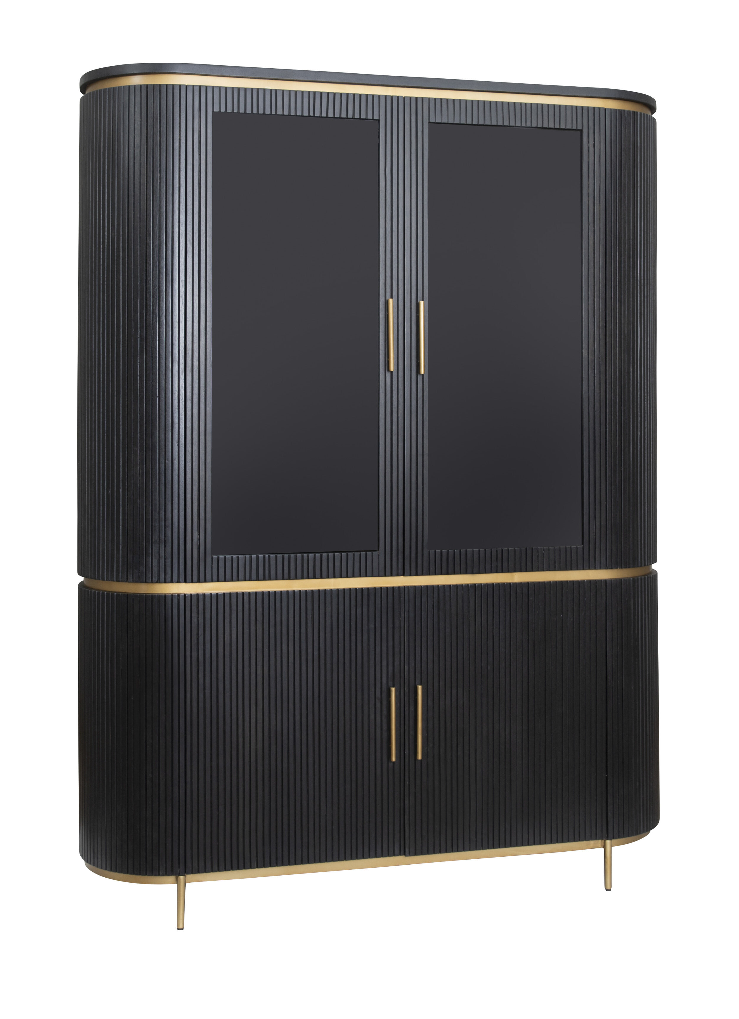 Tower Living Opbergkast Rivello Mangohout, 200 x 150cm - Zwart