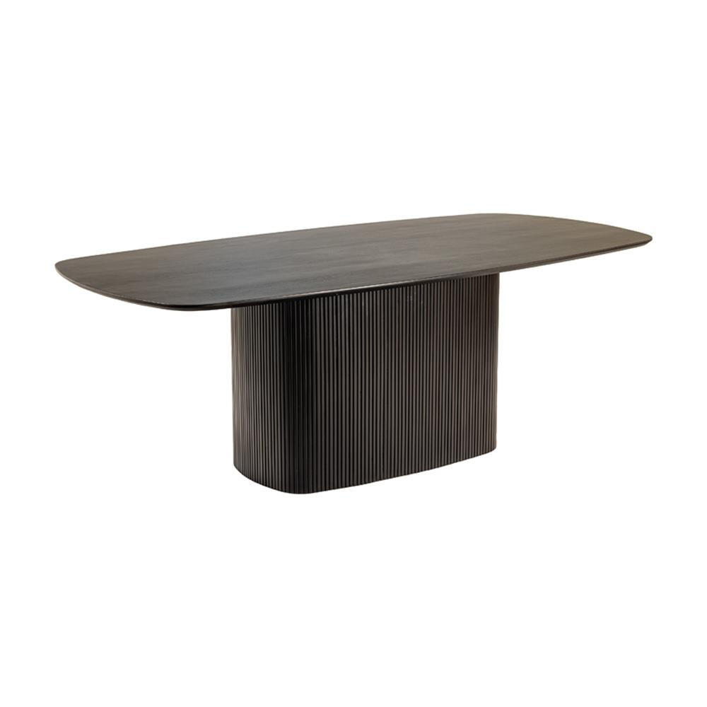 Tower Living Deens Ovale Eettafel Rivello Mangohout, 260 x 120cm - Zwart