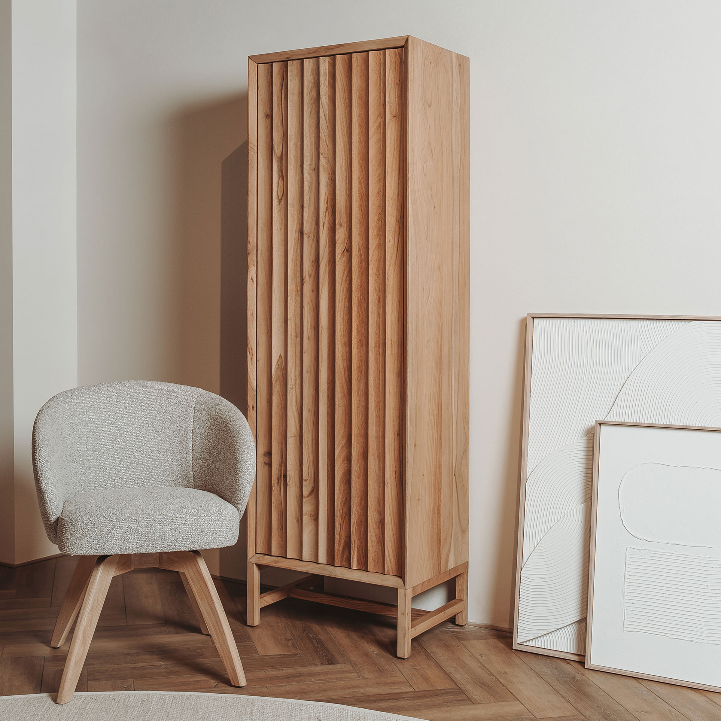 Tower Living Opbergkast 'Crotone' Acaciahout, 180 x 55cm