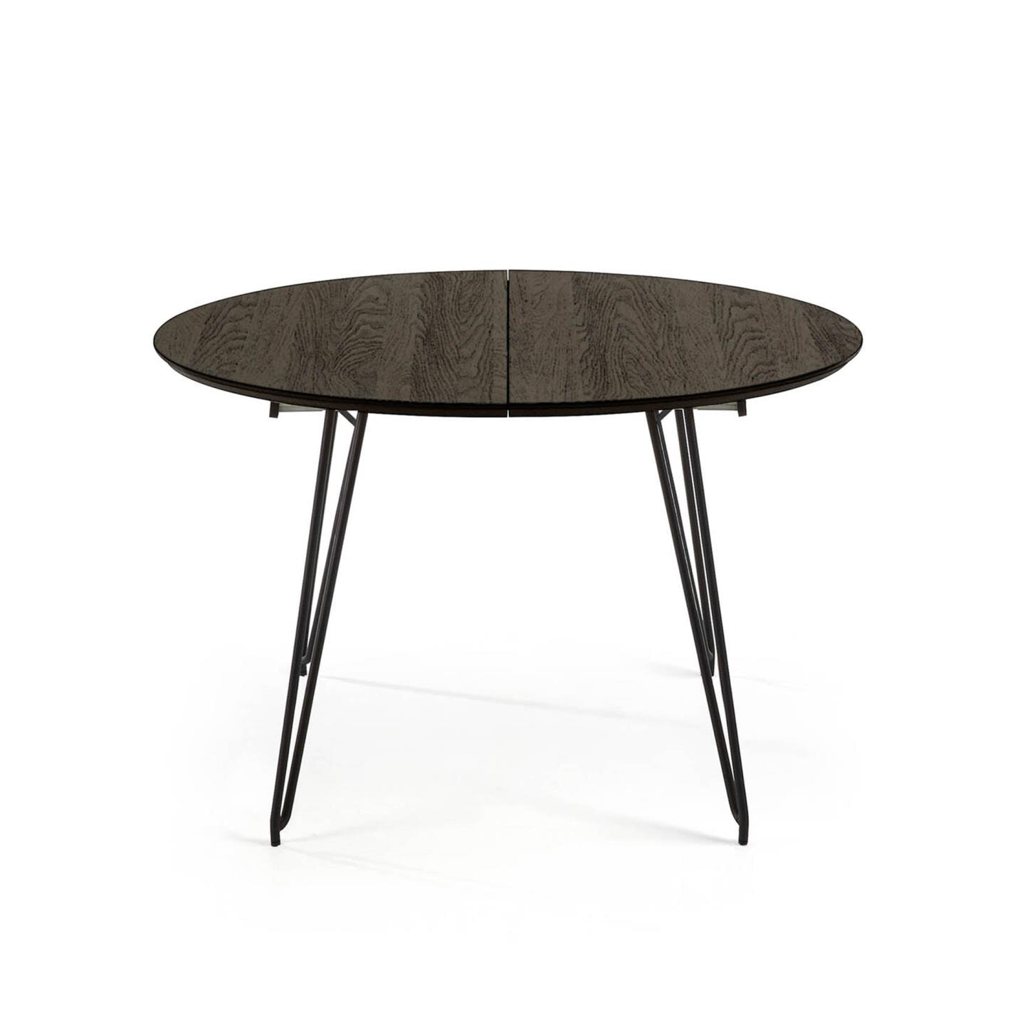 Kave Home Uitschuifbare Ronde Eettafel 'Milian' Ø120 x 120/160/200cm