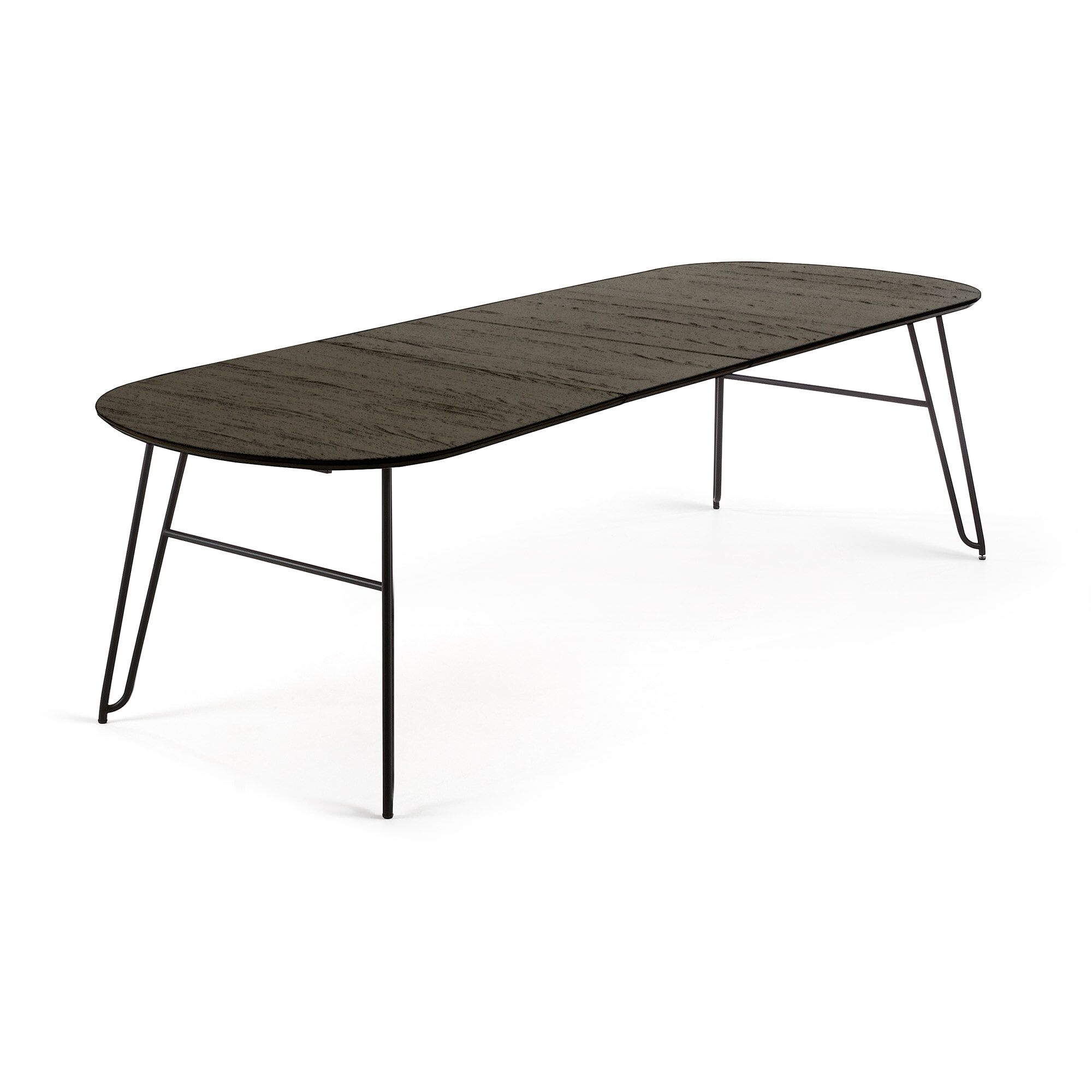 Kave Home Uitschuifbare Ovale Eettafel 'Milian' 140 - 220 x 90cm