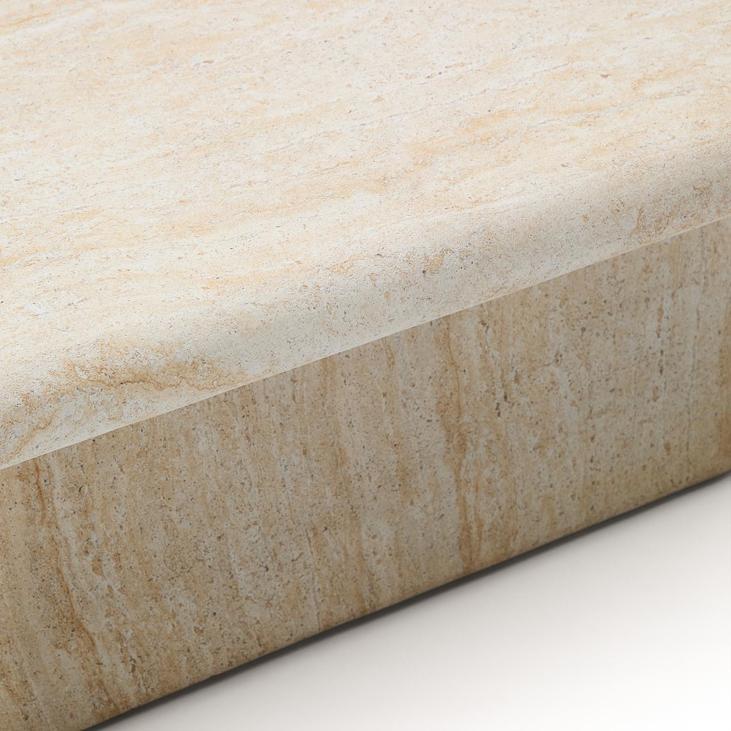 Kave Home Salontafel 'Drasi' Travertinlook, 140 x 70cm