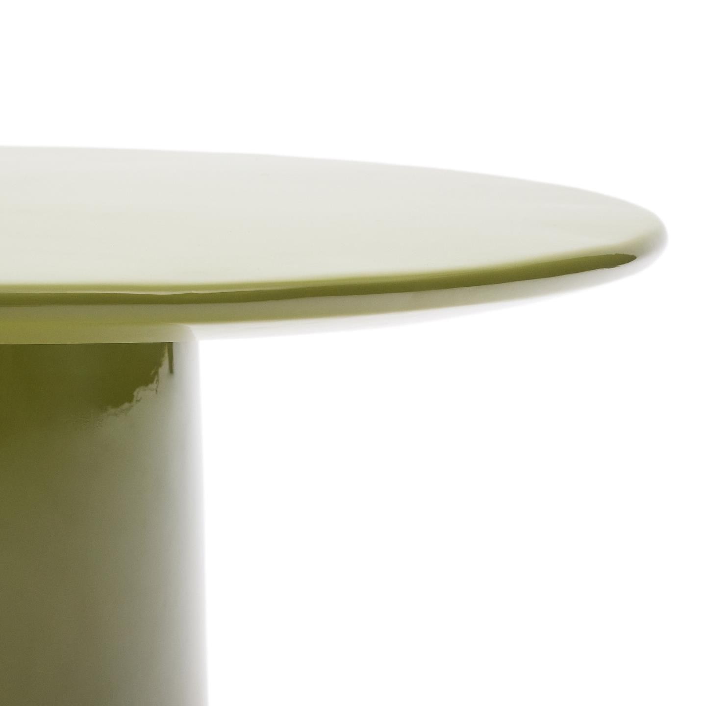 Kave Home Ronde Salontafel 'Albanella' Cement, 85cm, kleur Groen