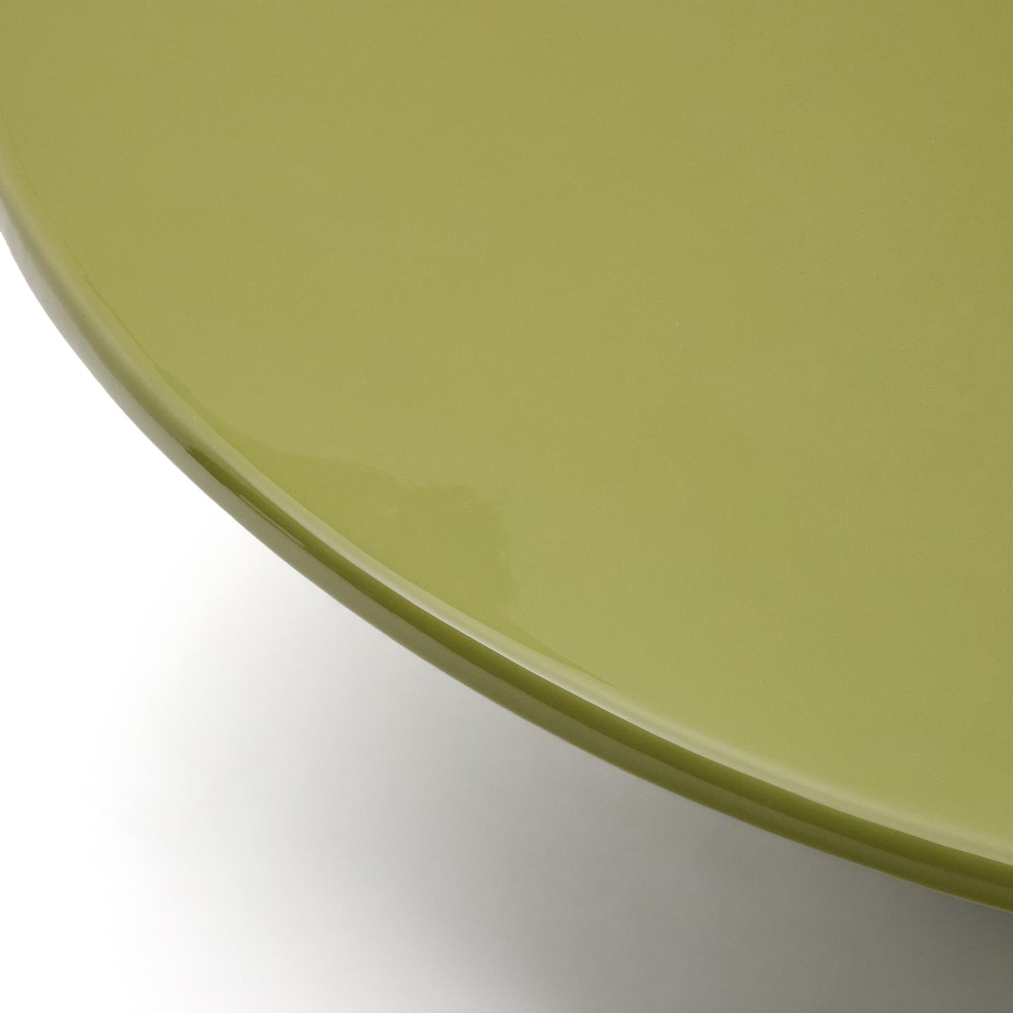 Kave Home Ronde Salontafel 'Albanella' Cement, 110cm, kleur Groen