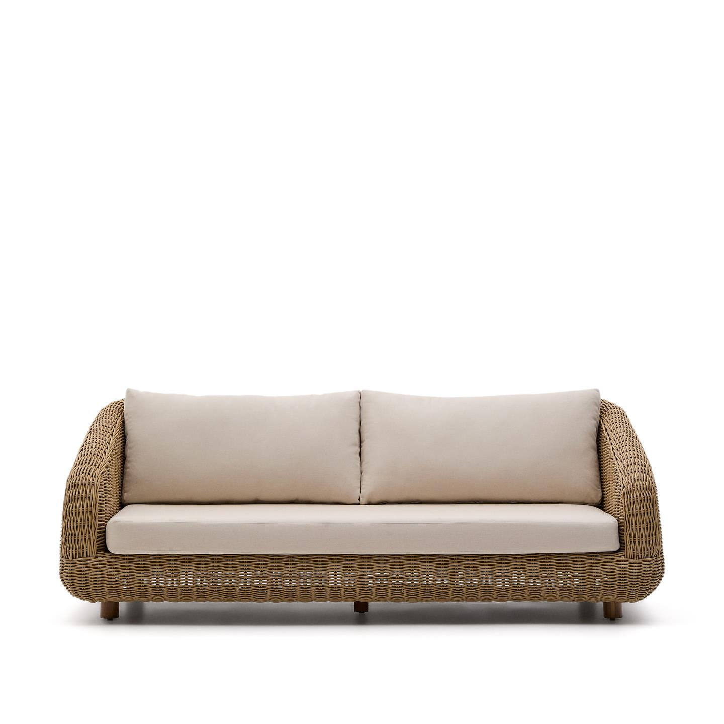 Kave Home 3-zits Loungebank 'Meria' Rattan