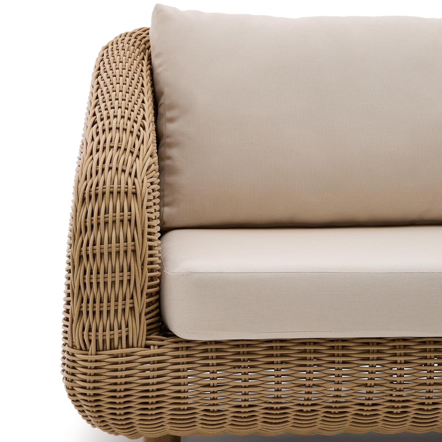 Kave Home 3-zits Loungebank 'Meria' Rattan