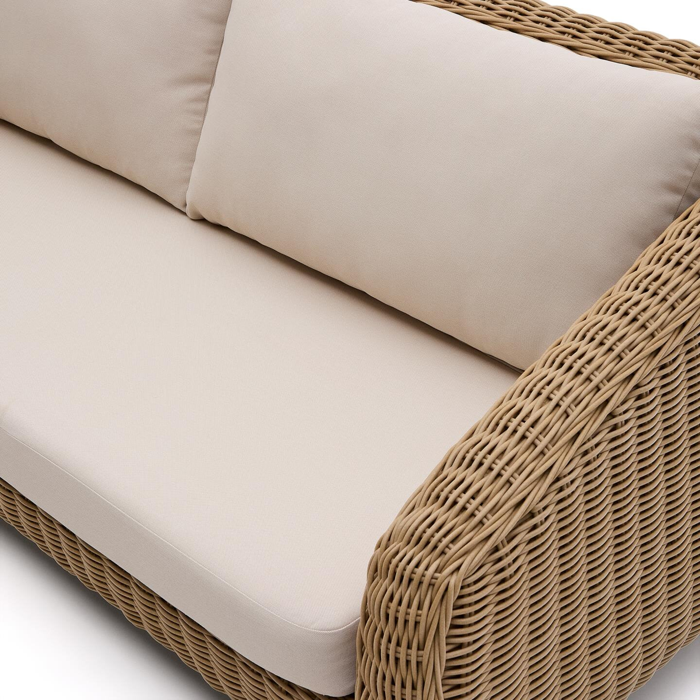 Kave Home 3-zits Loungebank 'Meria' Rattan