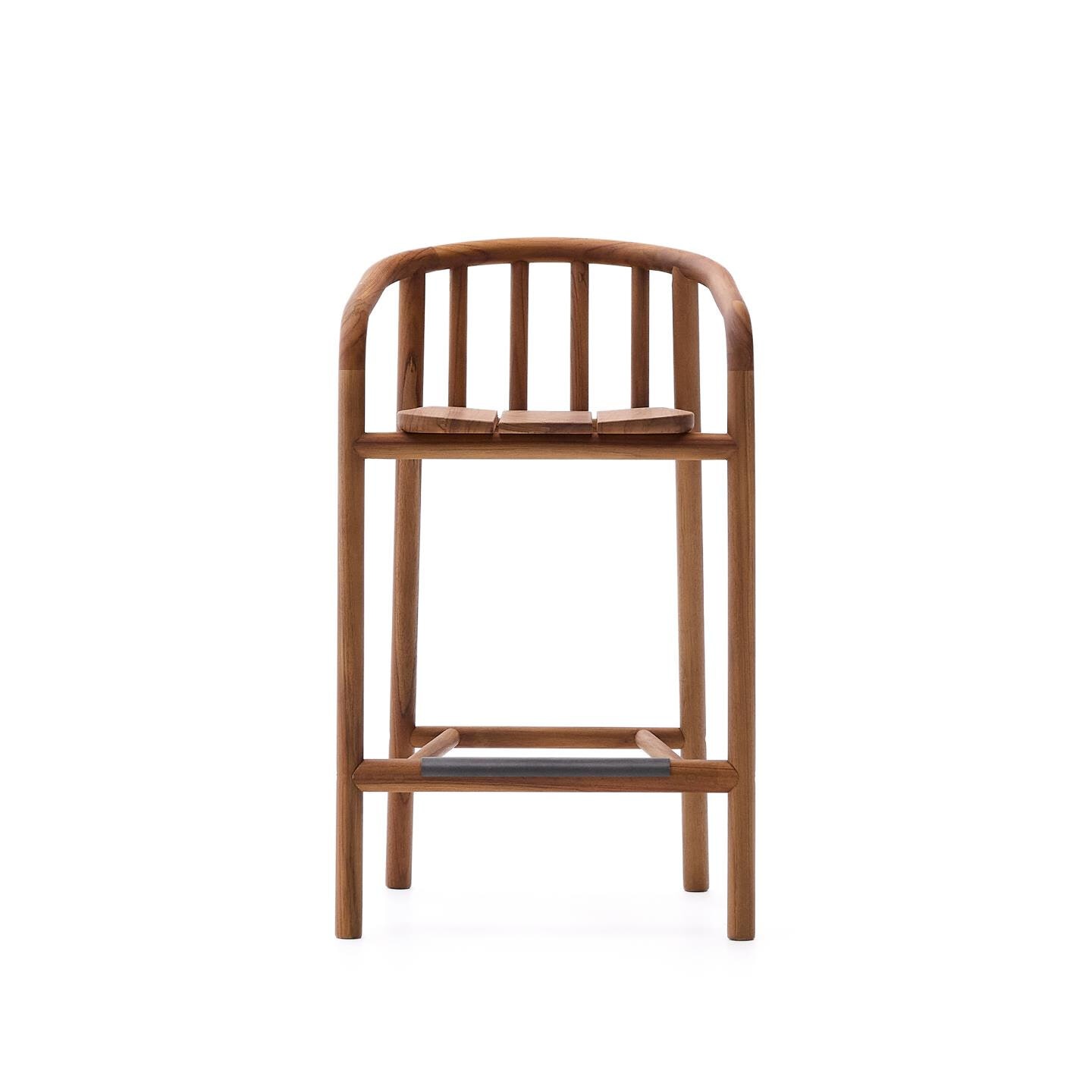 Kave Home Barkruk 'Turqueta' Teakhout (zithoogte 65cm)