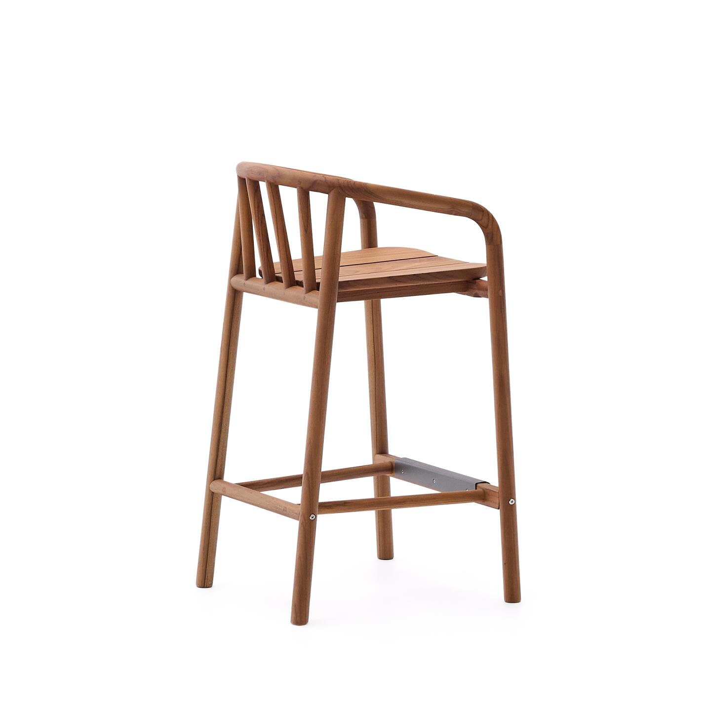 Kave Home Barkruk 'Turqueta' Teakhout (zithoogte 65cm)