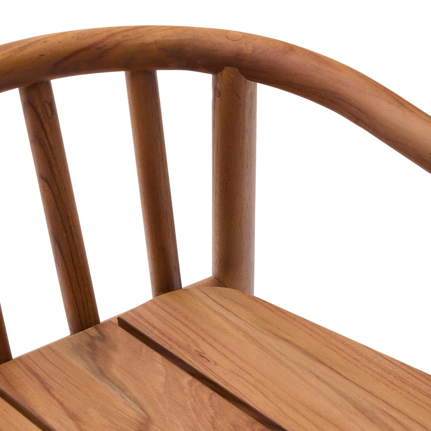 Kave Home Barkruk 'Turqueta' Teakhout (zithoogte 65cm)