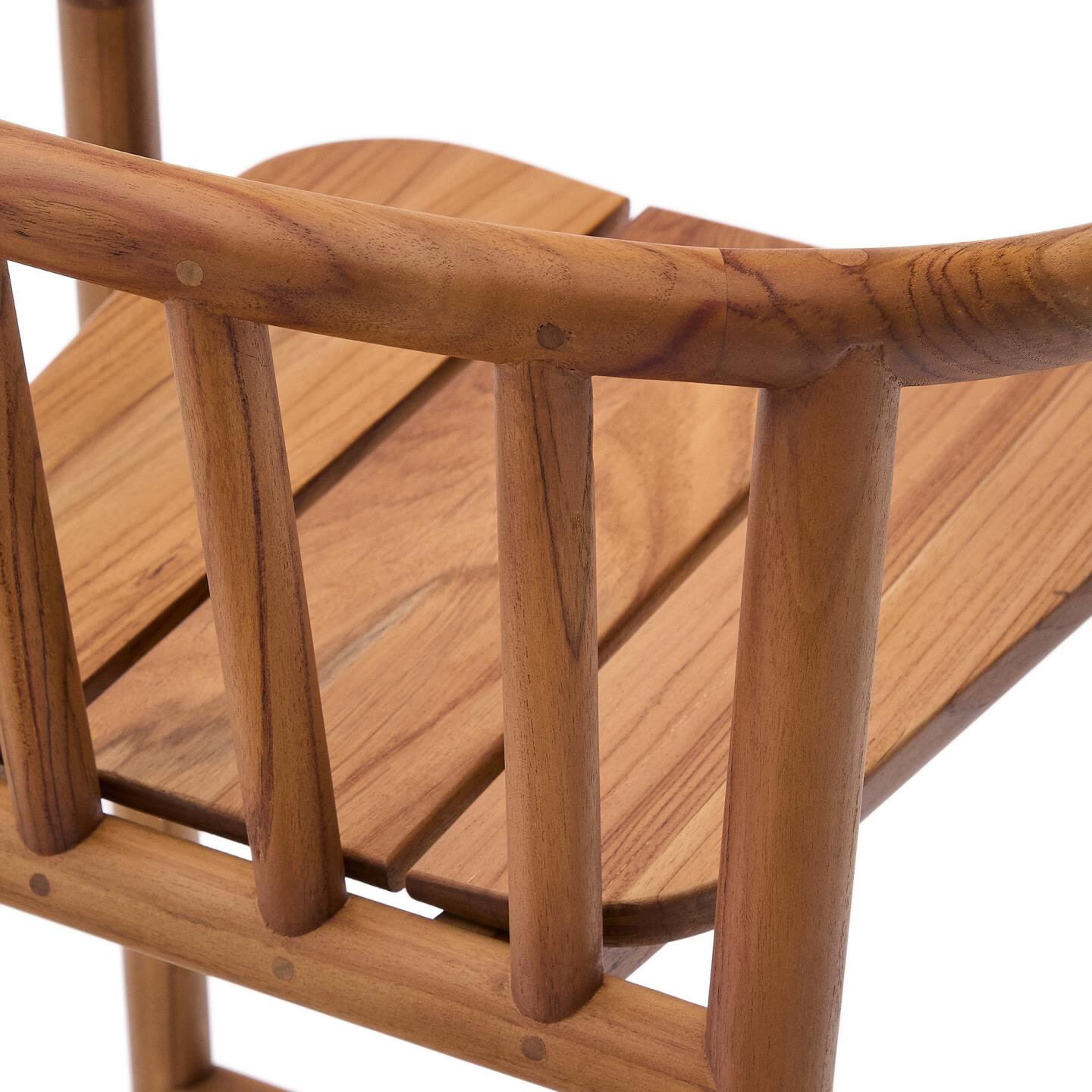 Kave Home Barkruk 'Turqueta' Teakhout (zithoogte 65cm)