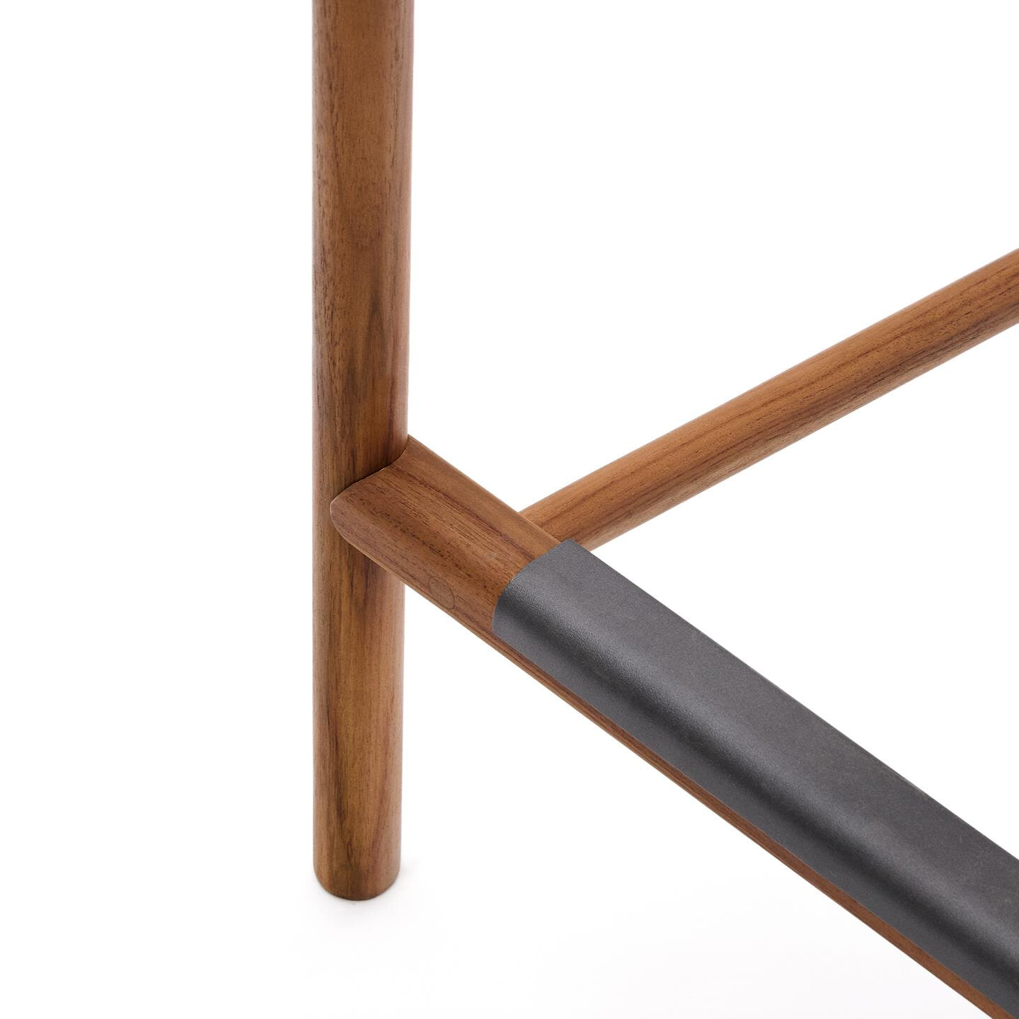 Kave Home Barkruk 'Turqueta' Teakhout (zithoogte 65cm)