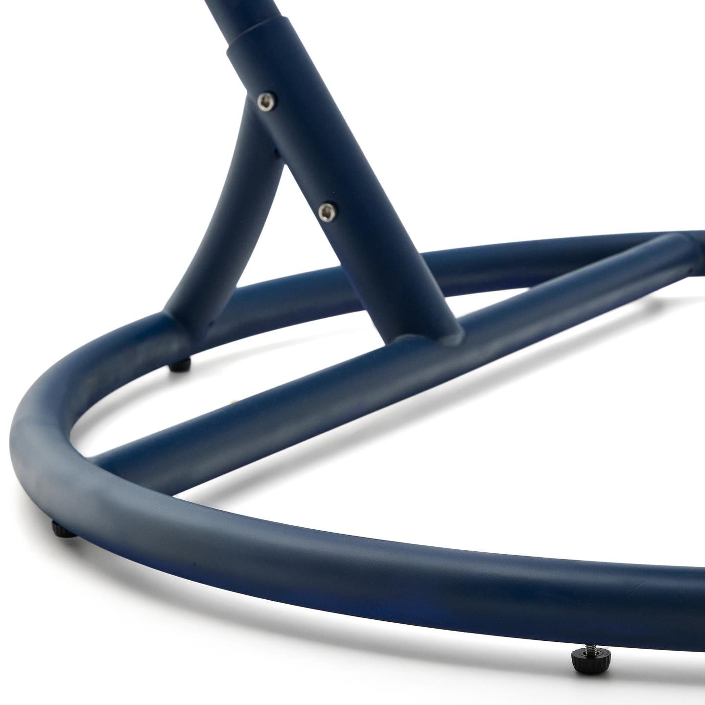 Kave Home Hangstoel 'Saliga' Rattan, kleur Donkerblauw