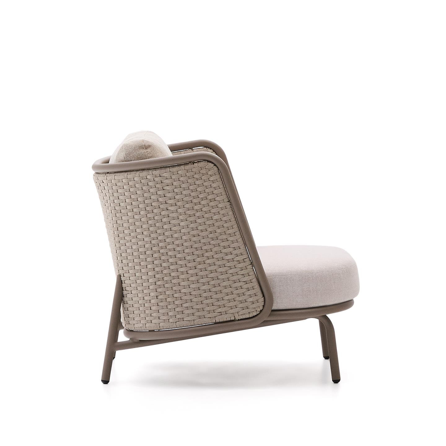 Kave Home Outdoor Fauteuil 'Sedalis' Touw, kleur Taupe