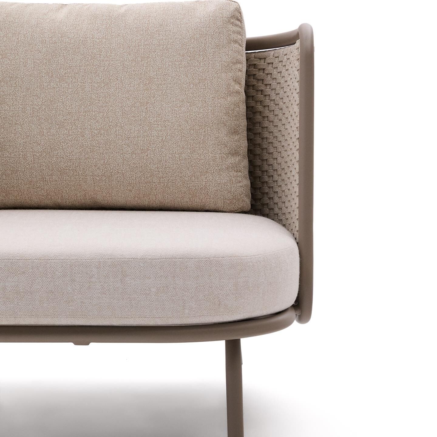 Kave Home Outdoor Fauteuil 'Sedalis' Touw, kleur Taupe