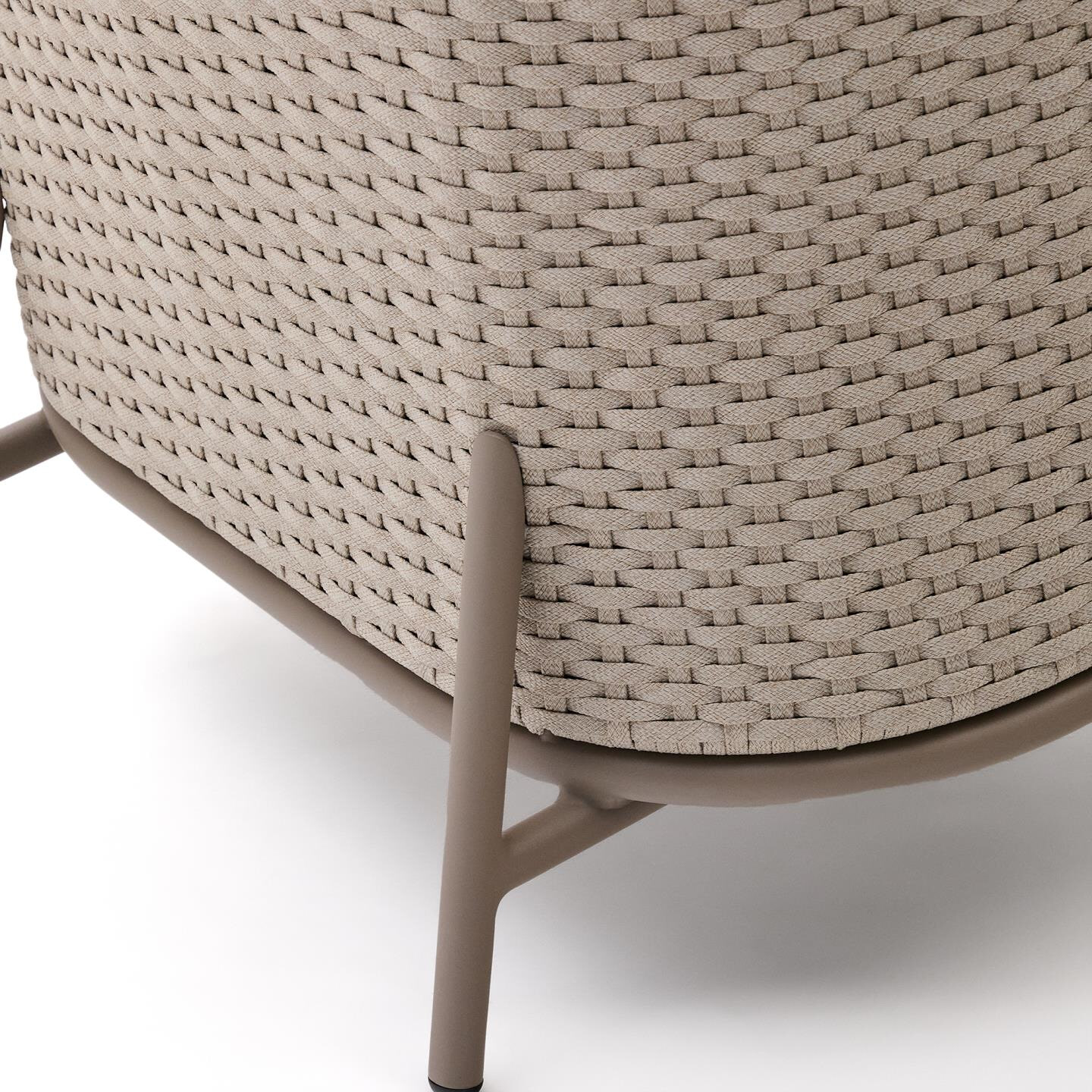 Kave Home Outdoor Fauteuil 'Sedalis' Touw, kleur Taupe