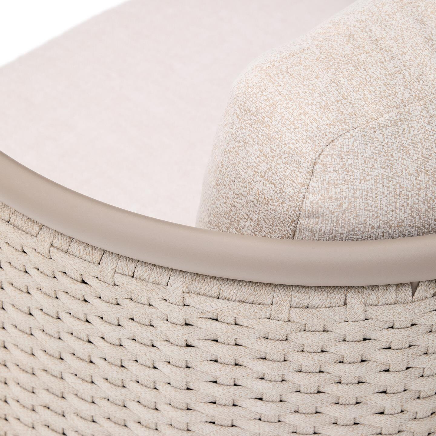 Kave Home Outdoor Fauteuil 'Sedalis' Touw, kleur Taupe