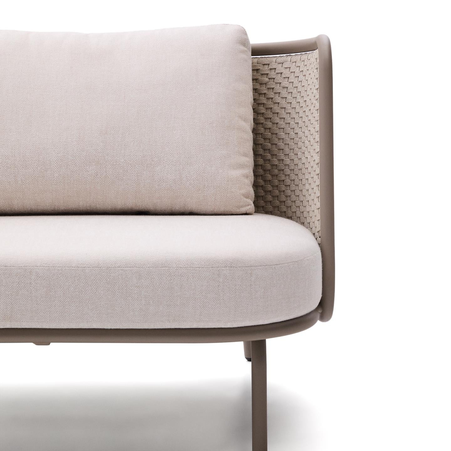 Kave Home 3-zits Loungebank 'Sedalis' Touw, kleur Taupe