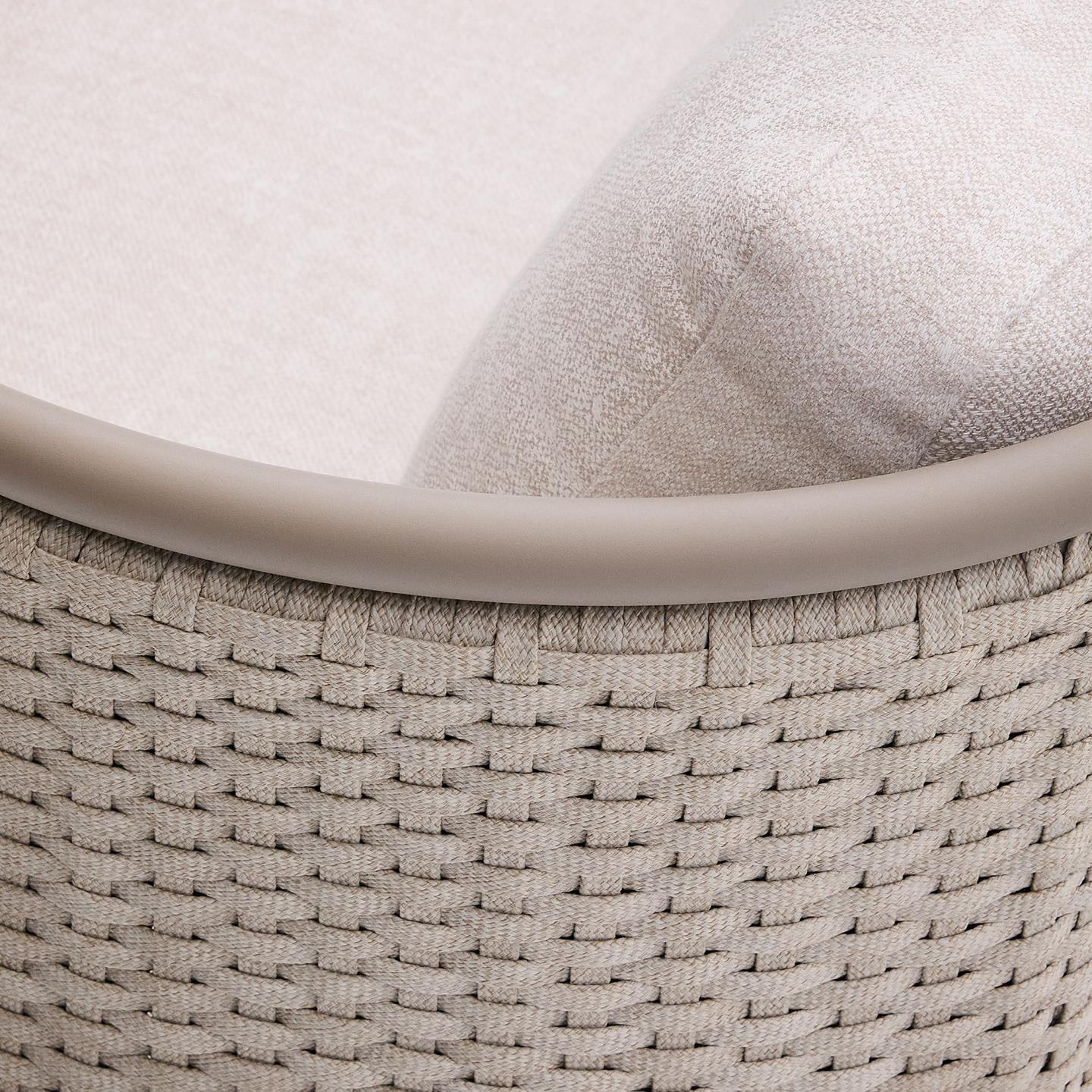 Kave Home 3-zits Loungebank 'Sedalis' Touw, kleur Taupe