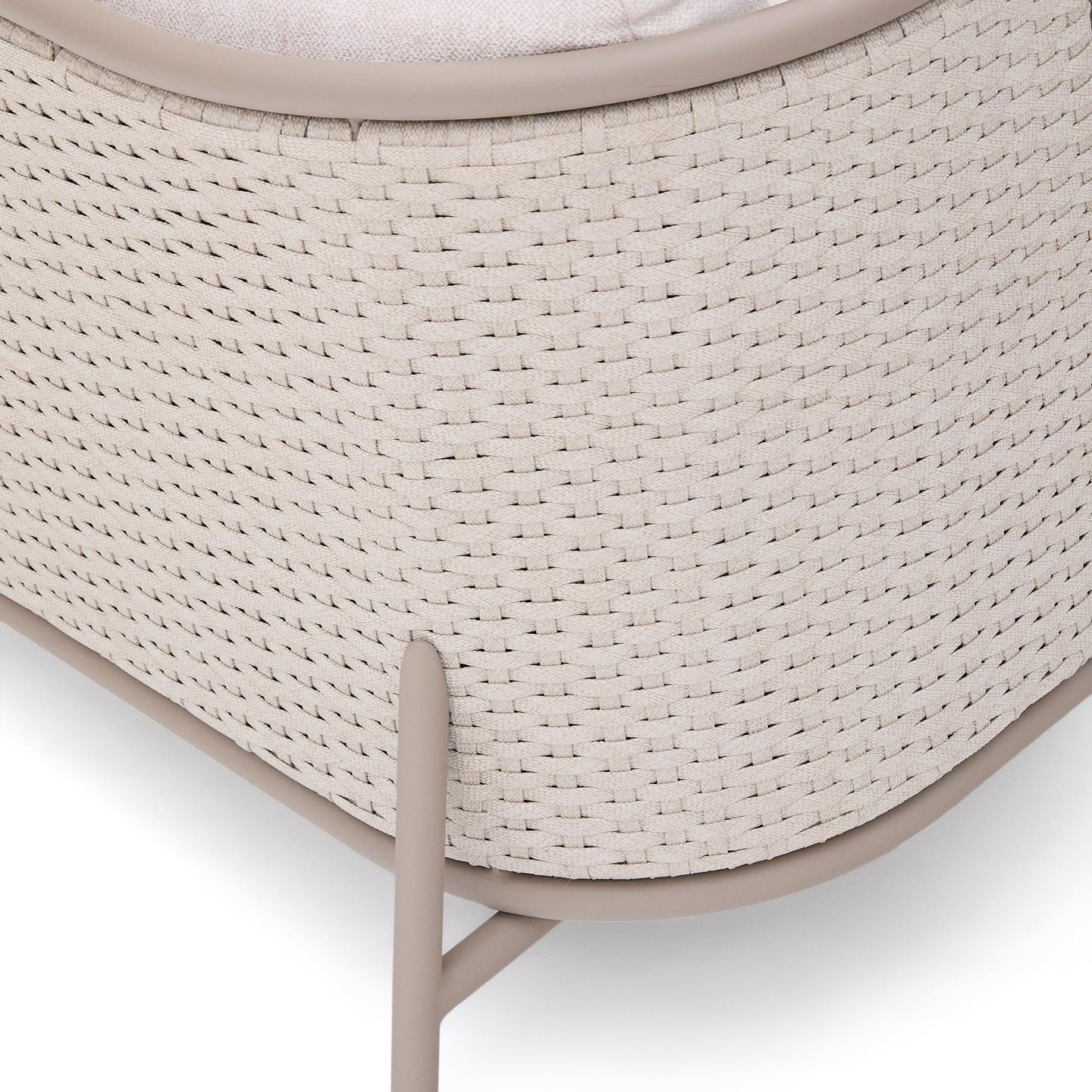 Kave Home 3-zits Loungebank 'Sedalis' Touw, kleur Taupe