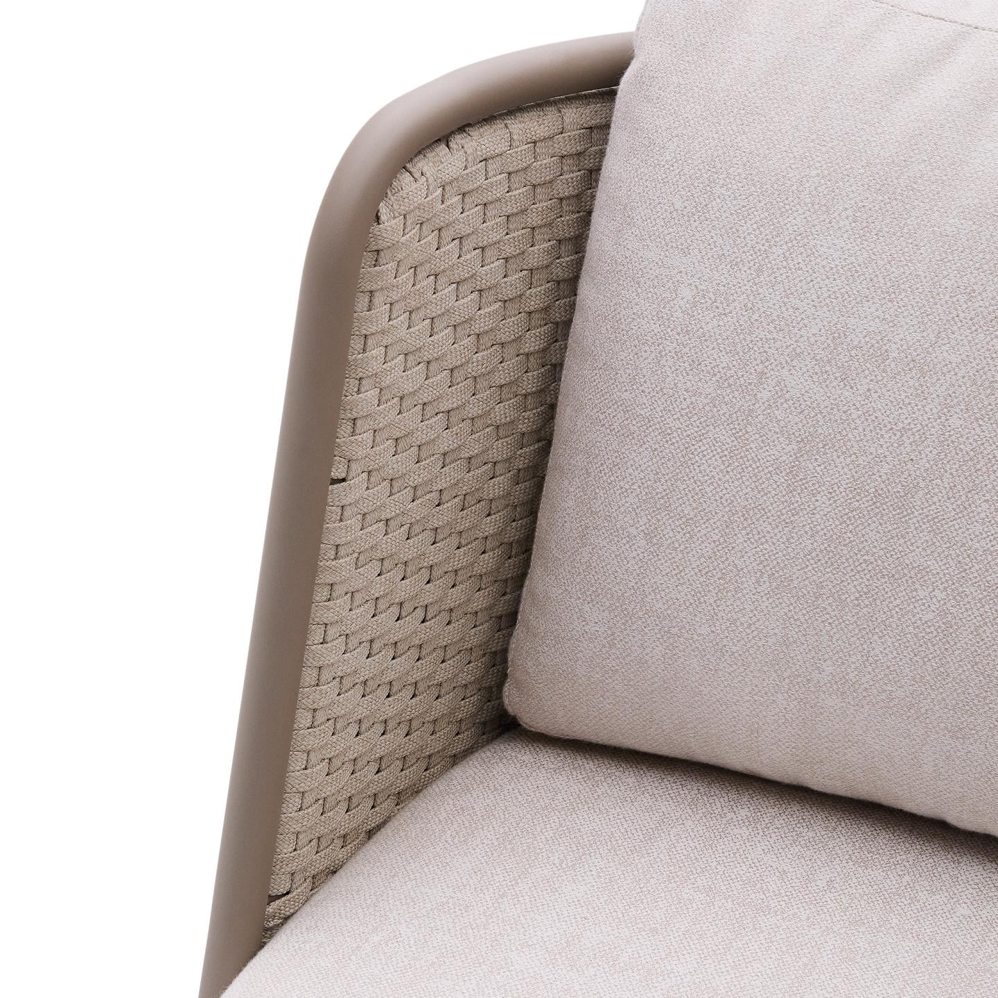 Kave Home 3-zits Loungebank 'Sedalis' Touw, kleur Taupe