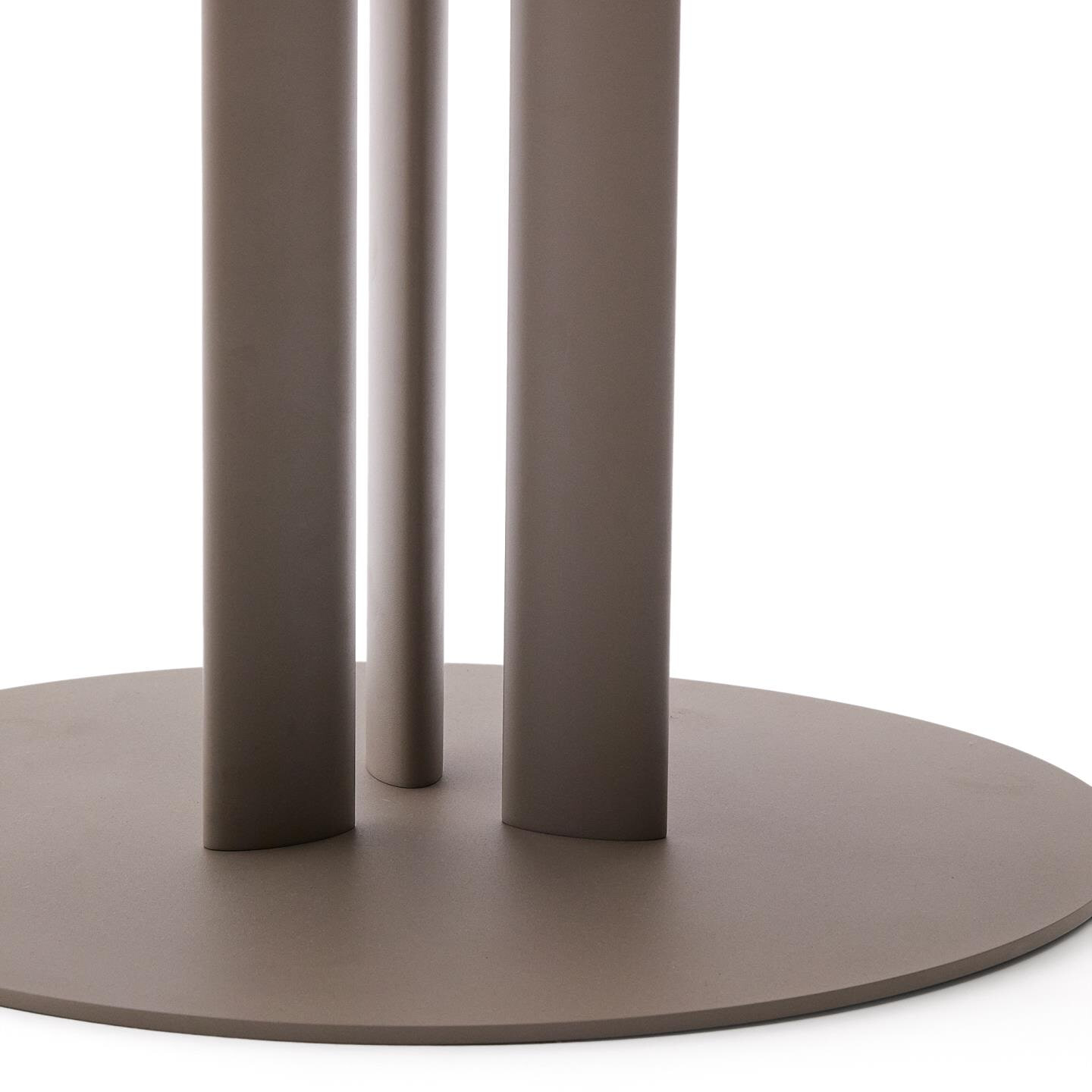 Kave Home Ronde Tuintafel 'Sedalis' Aluminium, 120cm, kleur Taupe