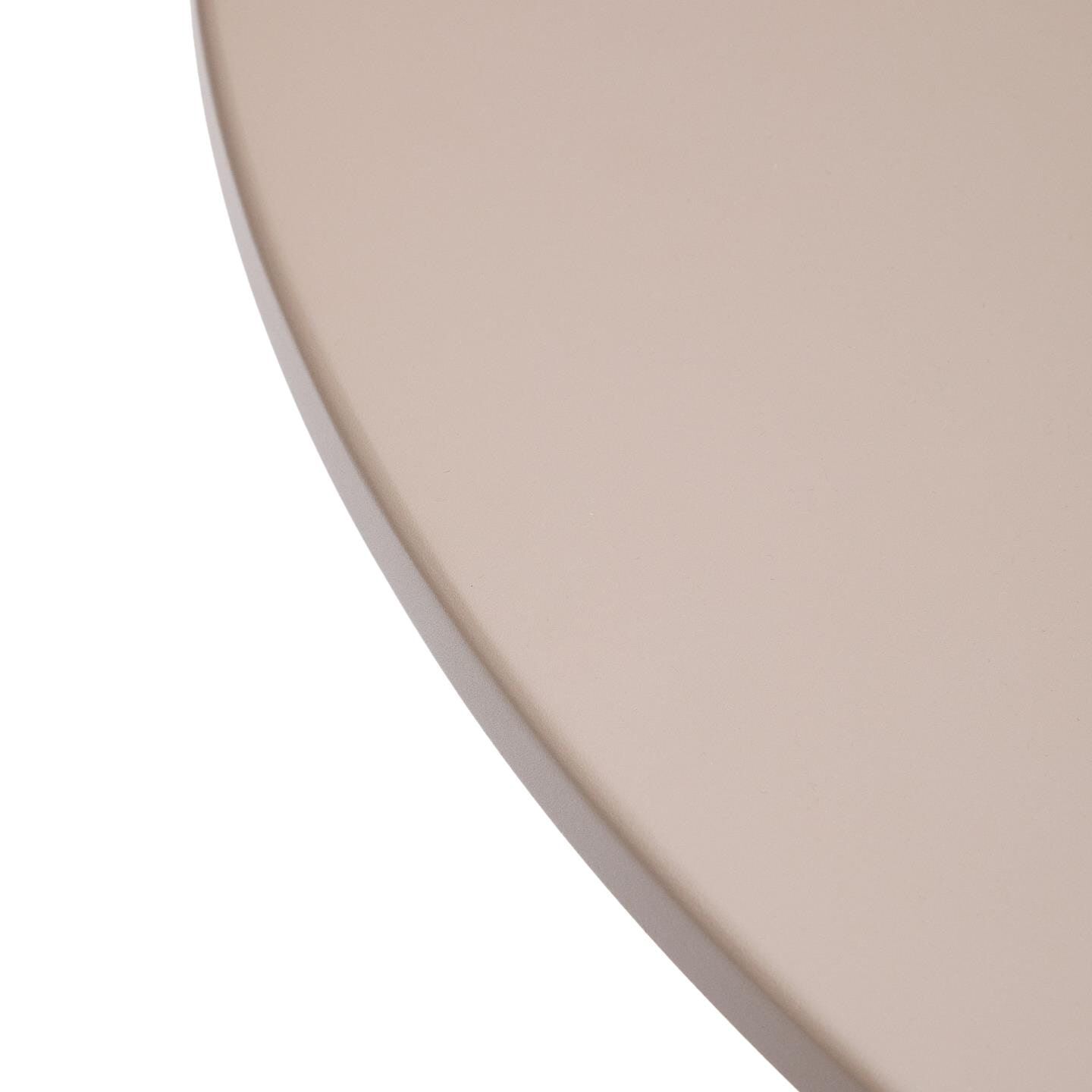 Kave Home Ronde Tuintafel 'Sedalis' Aluminium, 120cm, kleur Taupe