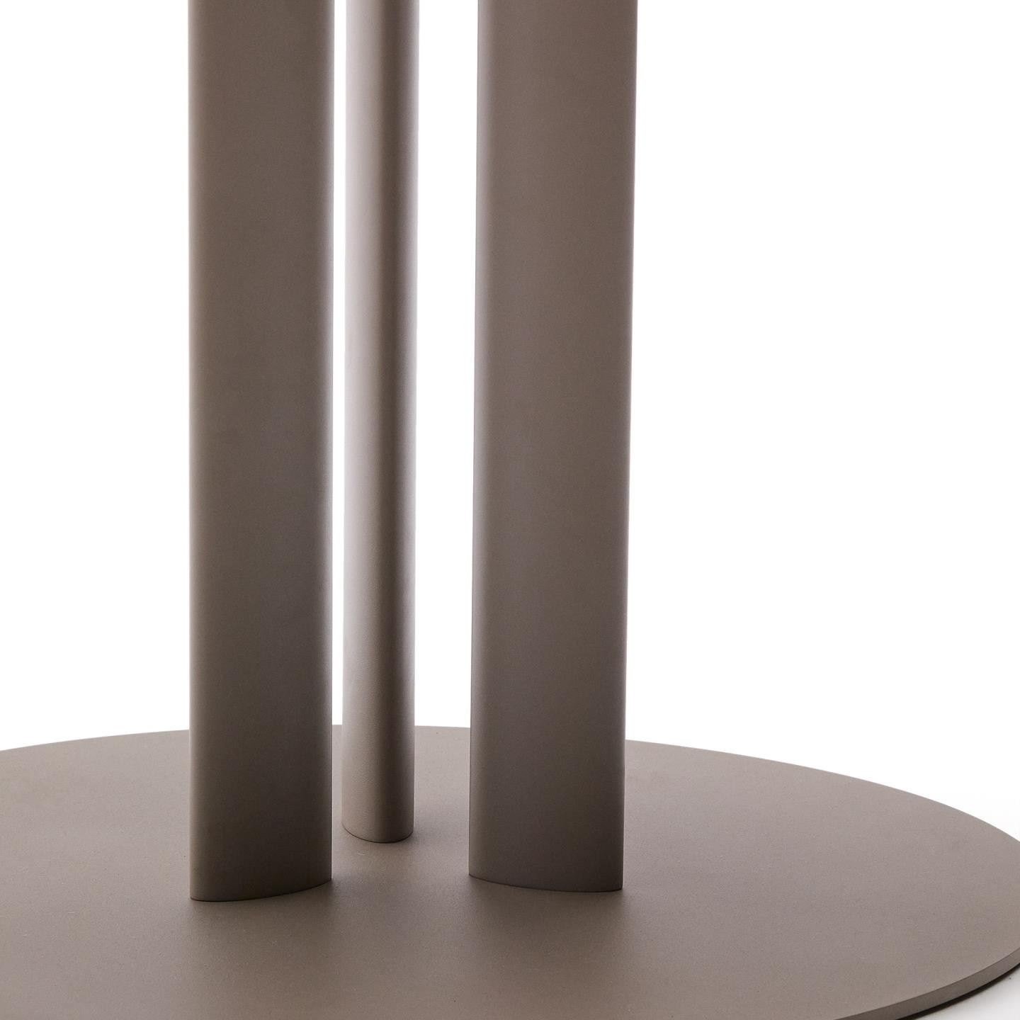 Kave Home Ronde Bistrotafel 'Sedalis' Aluminium, 80cm, kleur Taupe