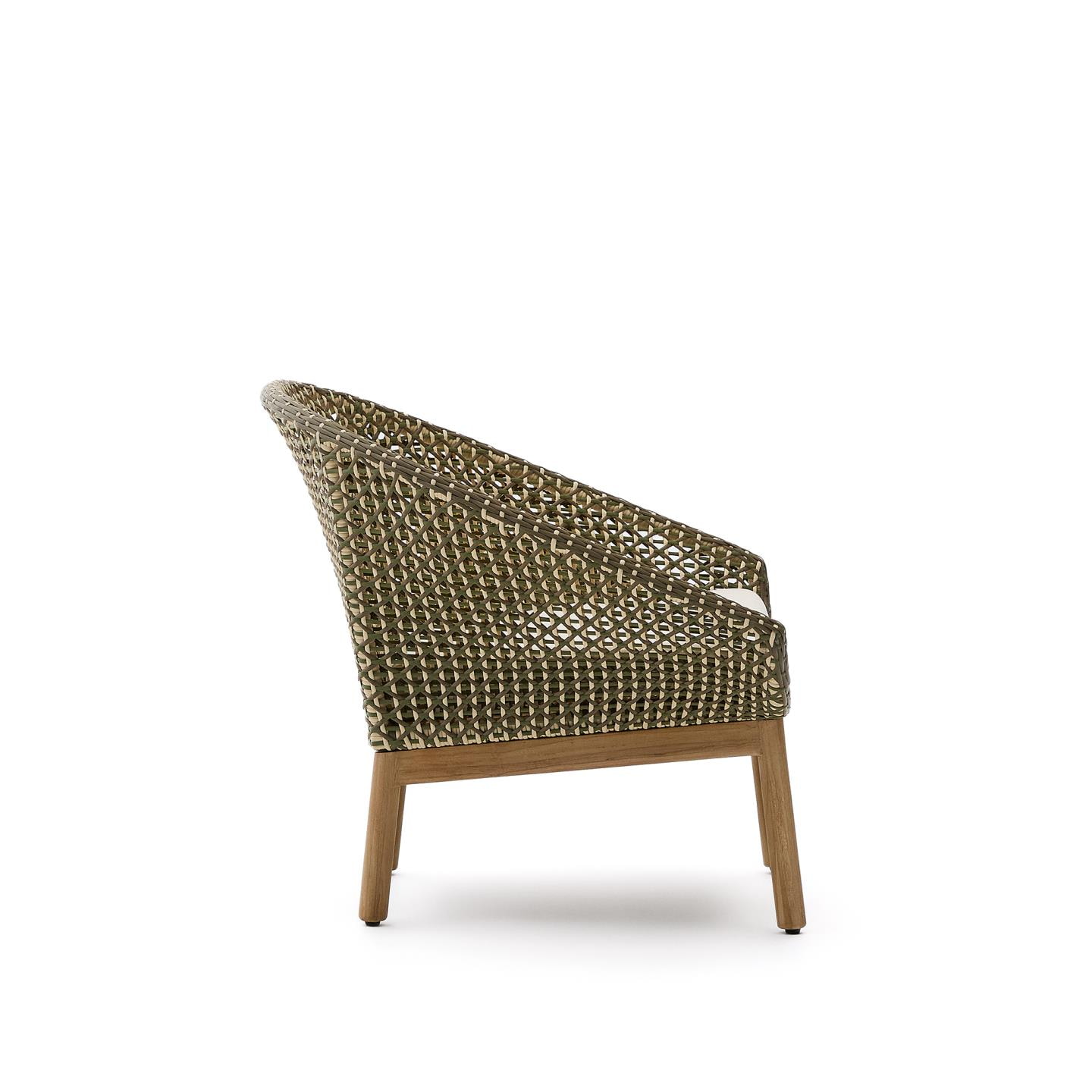 Kave Home Outdoor Fauteuil 'Olbia' Rattan en Teakhout