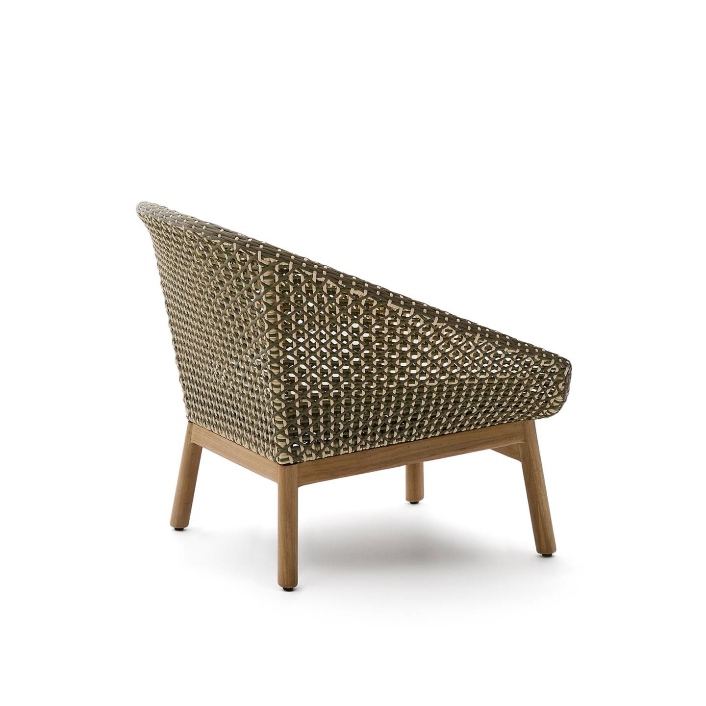 Kave Home Outdoor Fauteuil 'Olbia' Rattan en Teakhout