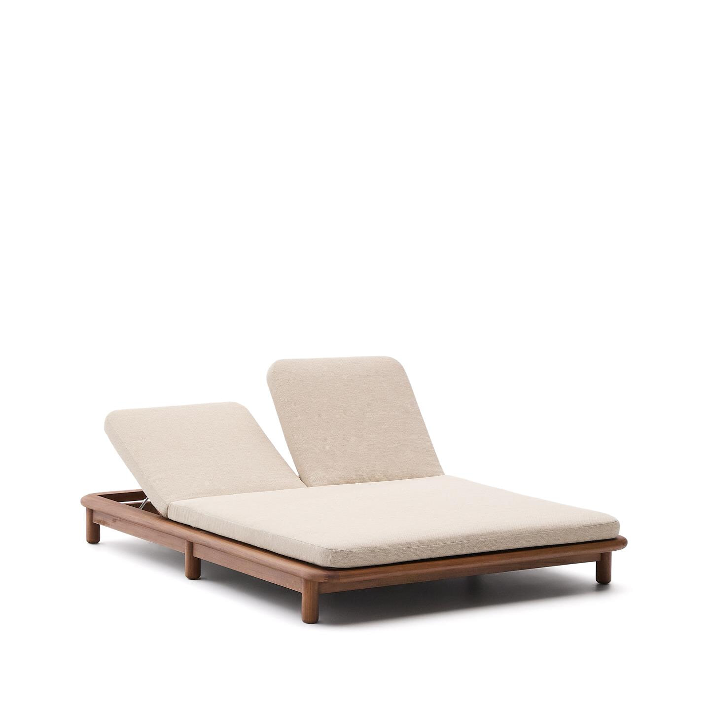 Kave Home 2-persoons Ligbed 'Turqueta' Teakhout