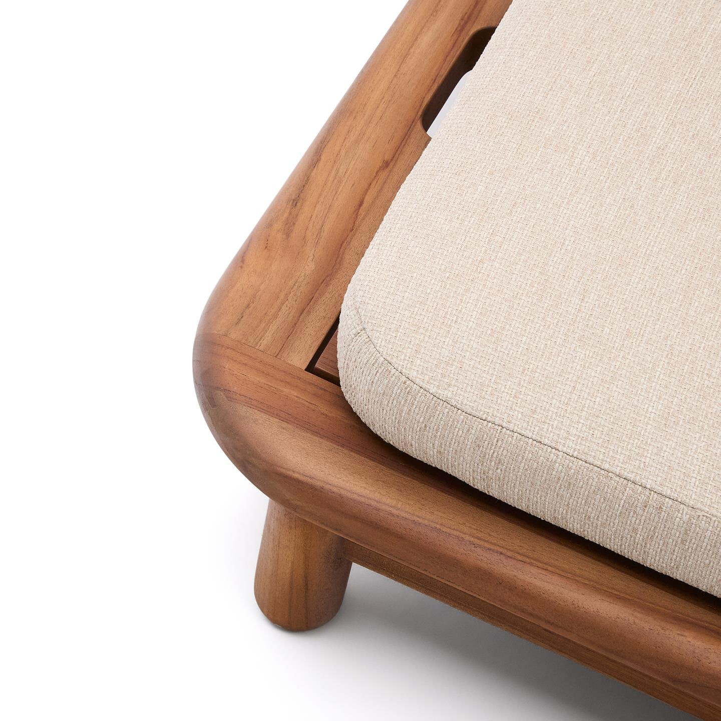 Kave Home 2-persoons Ligbed 'Turqueta' Teakhout