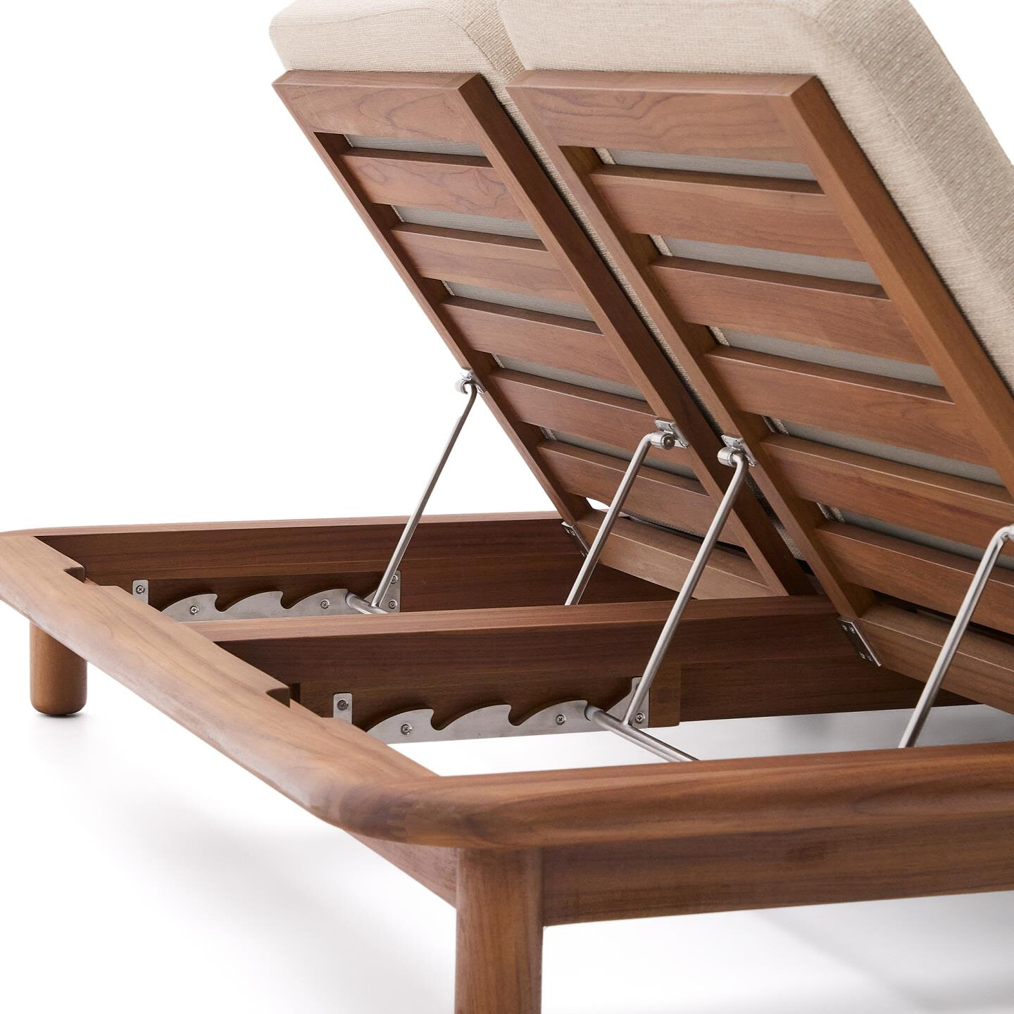 Kave Home 2-persoons Ligbed 'Turqueta' Teakhout