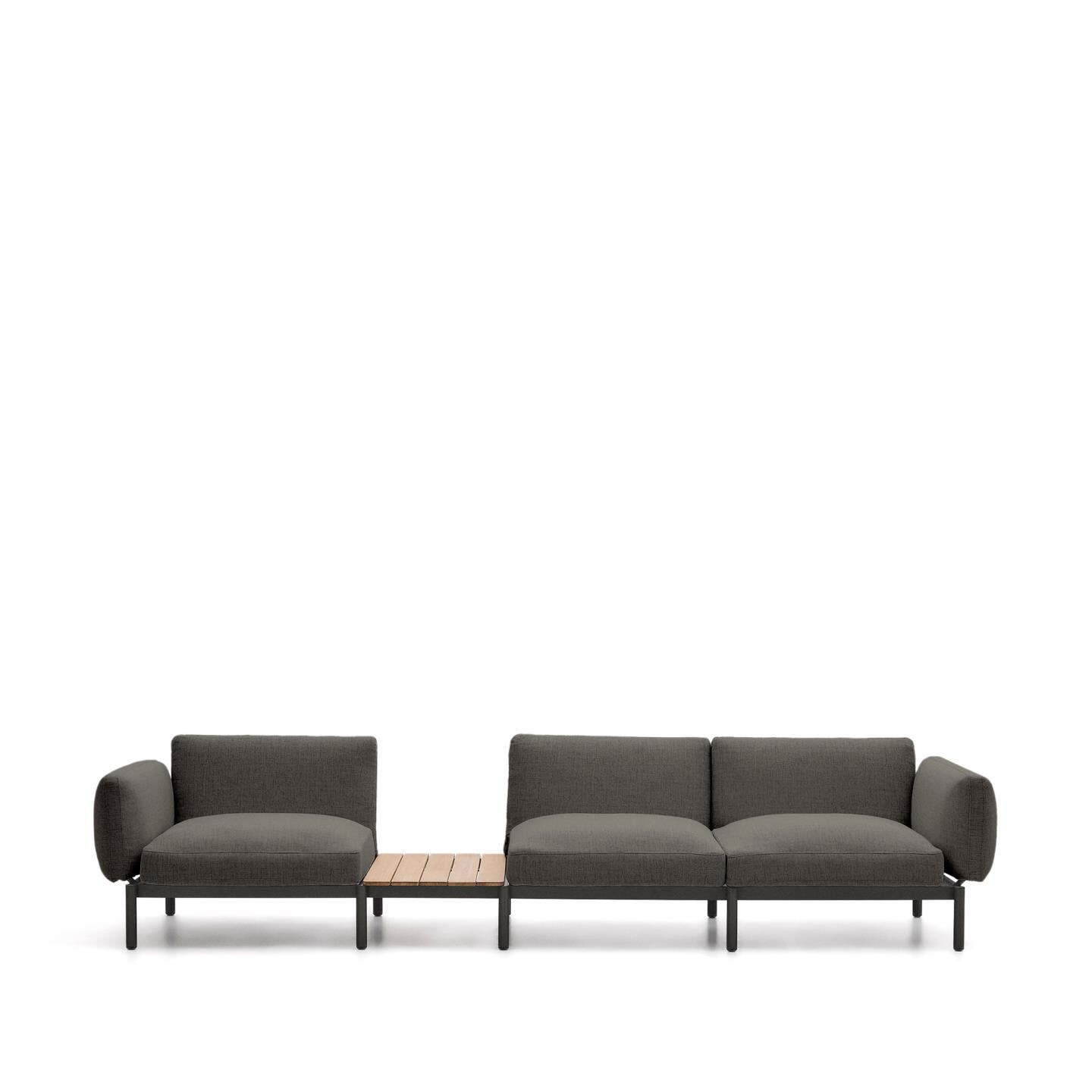 Kave Home 3-zits Bank Sorells Met tafel - Grijs