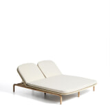 Kave Home 2-persoons Ligbed 'Alipa' Acaciahout en touw, kleur Beige/Ecru