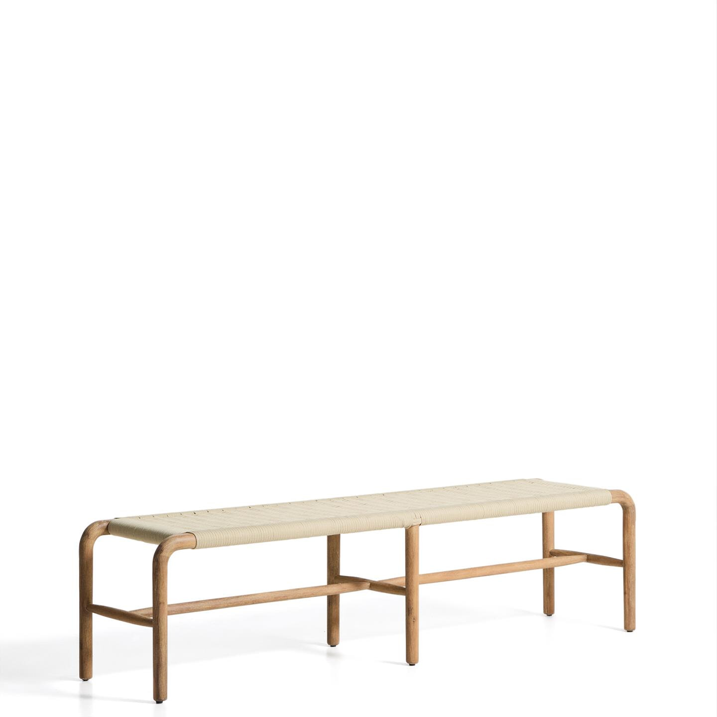 Kave Home Tuinbank 'Alipa' 180cm, Acaciahout en touw