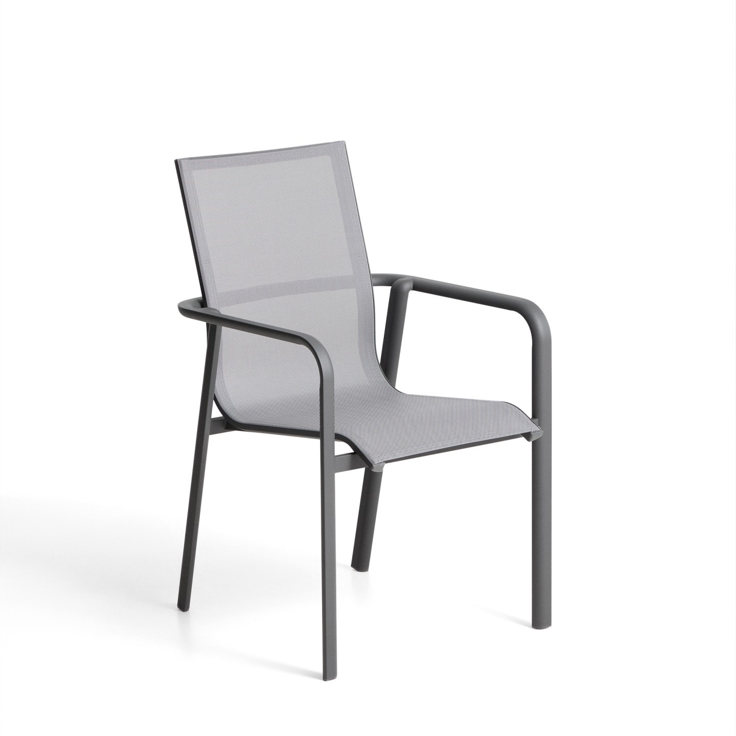 Kave Home Tuinstoel Canea Textileen - Donkergrijs