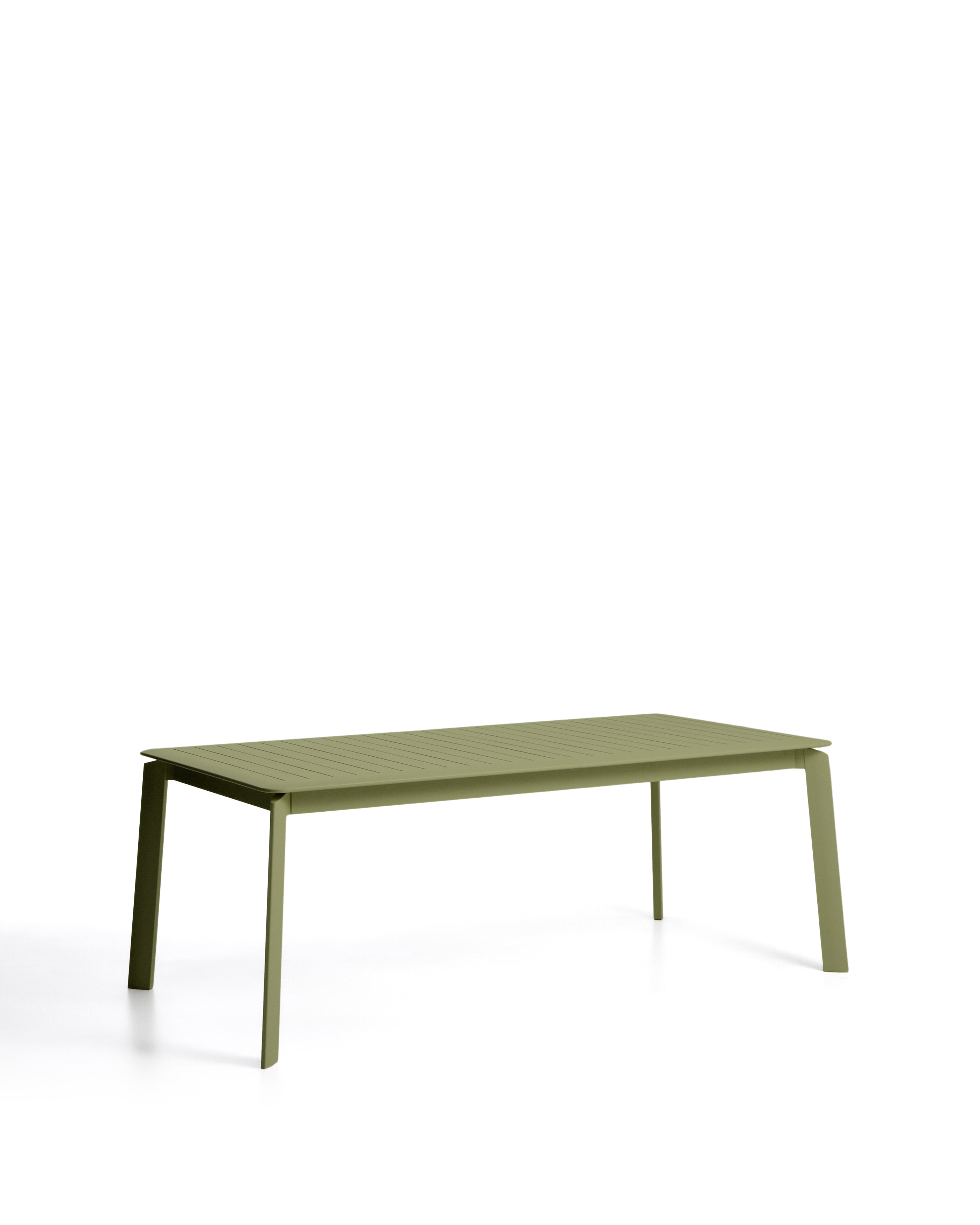 Kave Home Uitschuifbare Tuintafel 'Brela' 205/287 x 100cm, kleur Groen