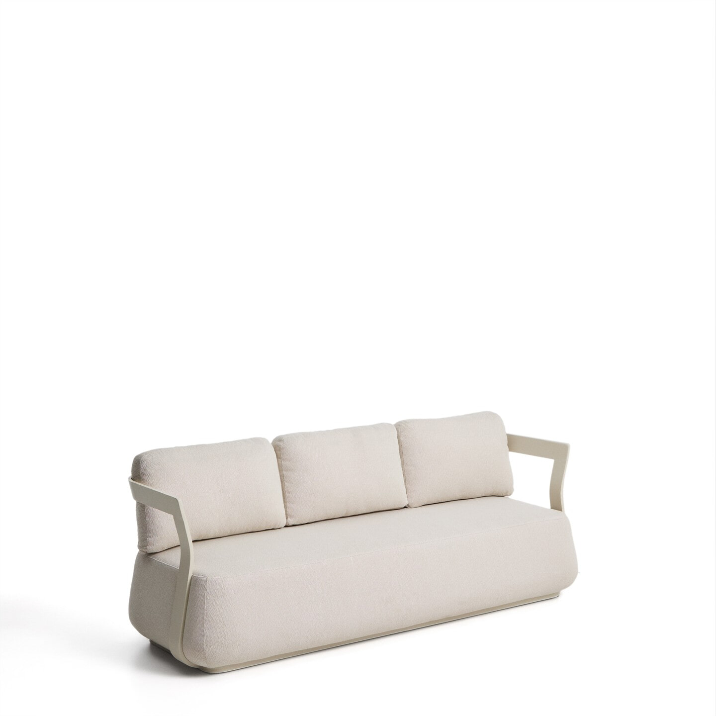 Kave Home 3-zits Loungebank Tamaris 217cm - Beige/Taupe